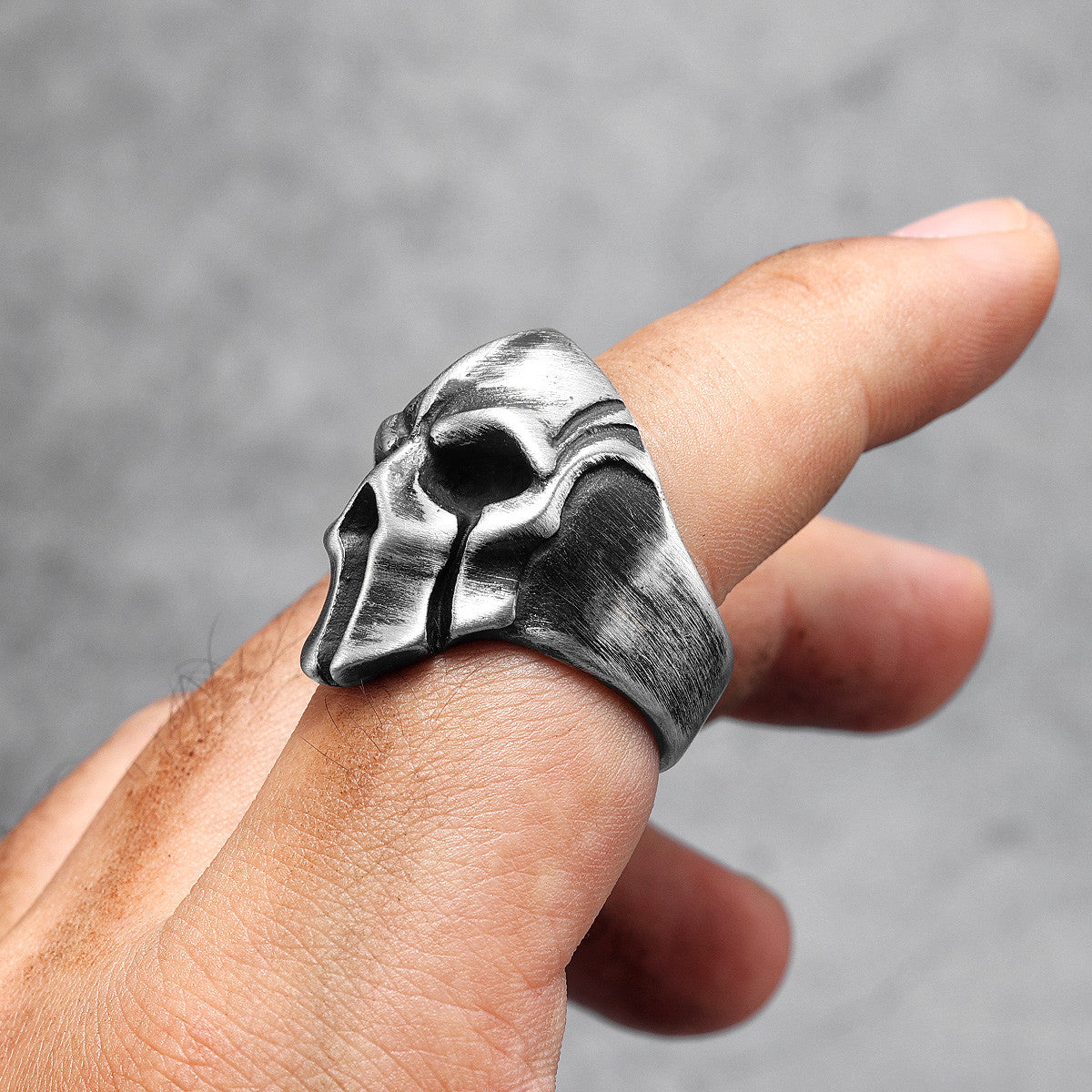 This Is Sparta | 316L No Fade Stainless Steel Spartan Helmet Dominant Man Street Wear Ring