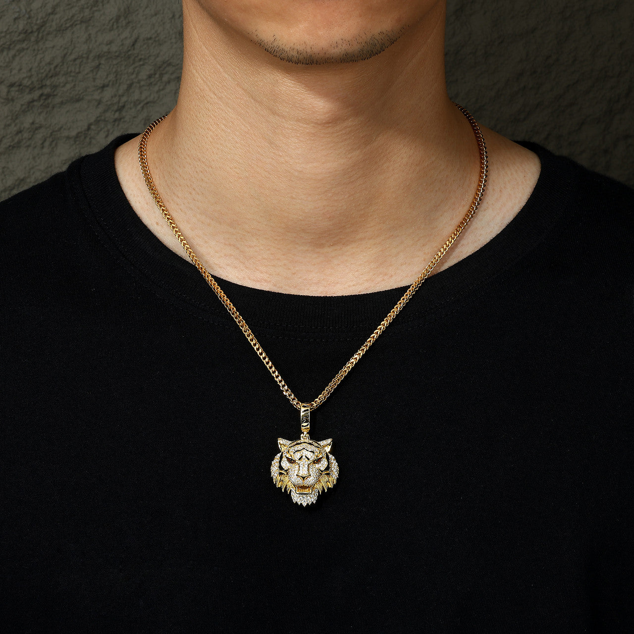 Tiger Pride | Sterling Silver Moissanite Diamond Luxury Hip Hop Iced 3D Tiger Pendant