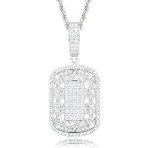 Dem Diamond Boys | Solid Silver Moissanite Diamond Dollar Sign Tag Hip Hop Pendants