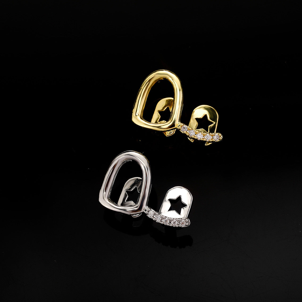 Open Face Smile | VVS Diamond CZ Stone Iced Blinged Out Mouth Tooth Teeth Grillz