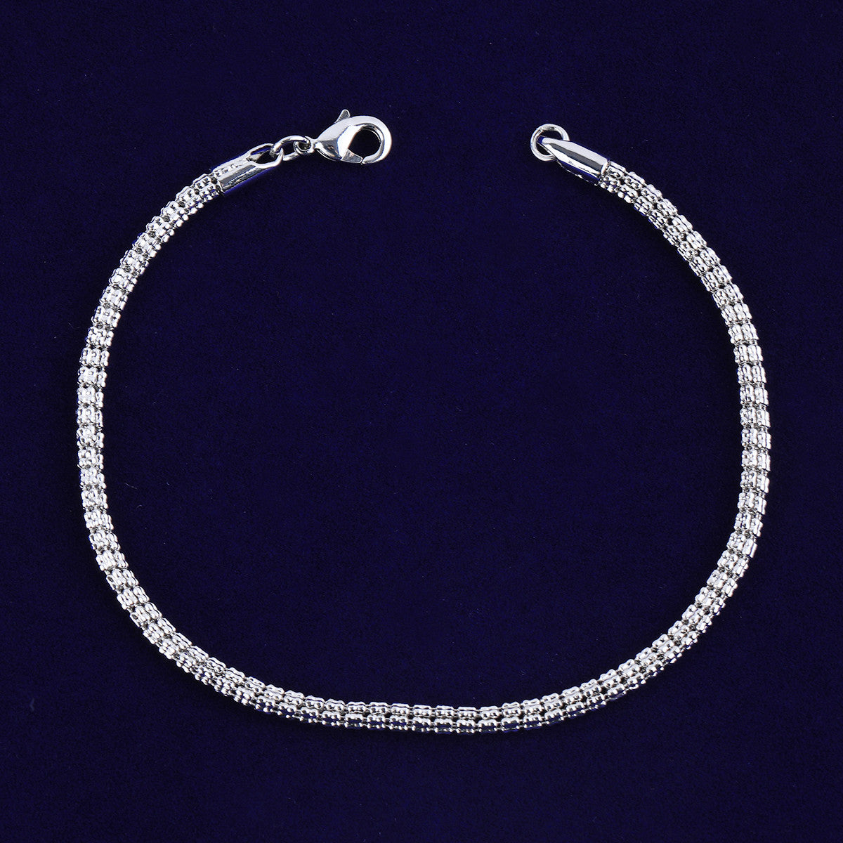 SnakeLink | 24k Gold 925 Silver Rose gold Round Snake Link Hip Hop Bracelet