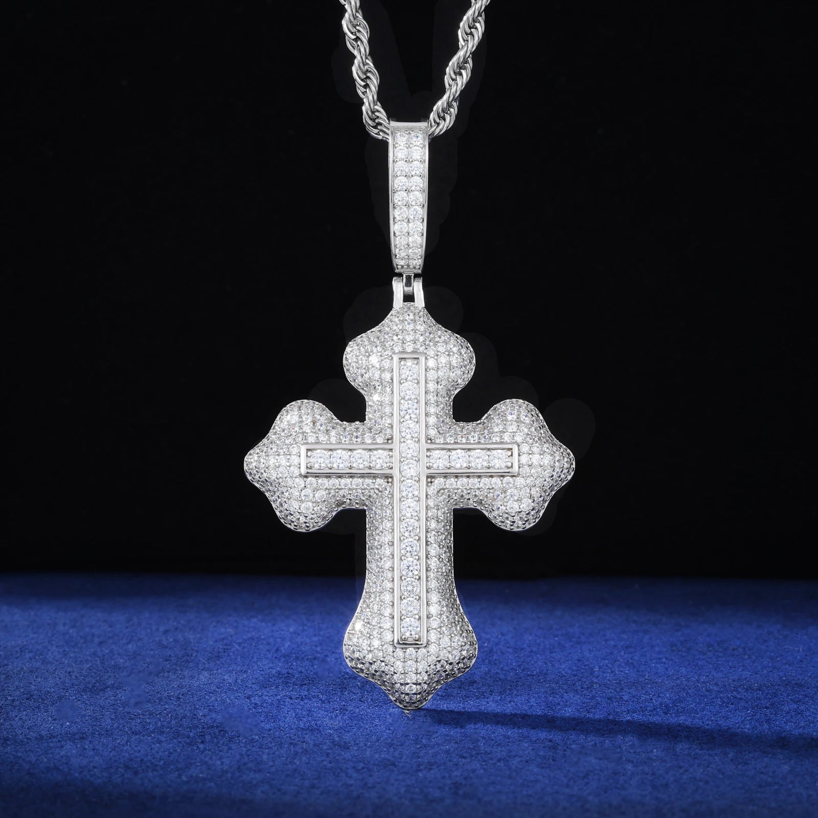 Spirit Within | Luxury Moissanite Diamond Solid 925 Silver Hip Hop Cross Pendant