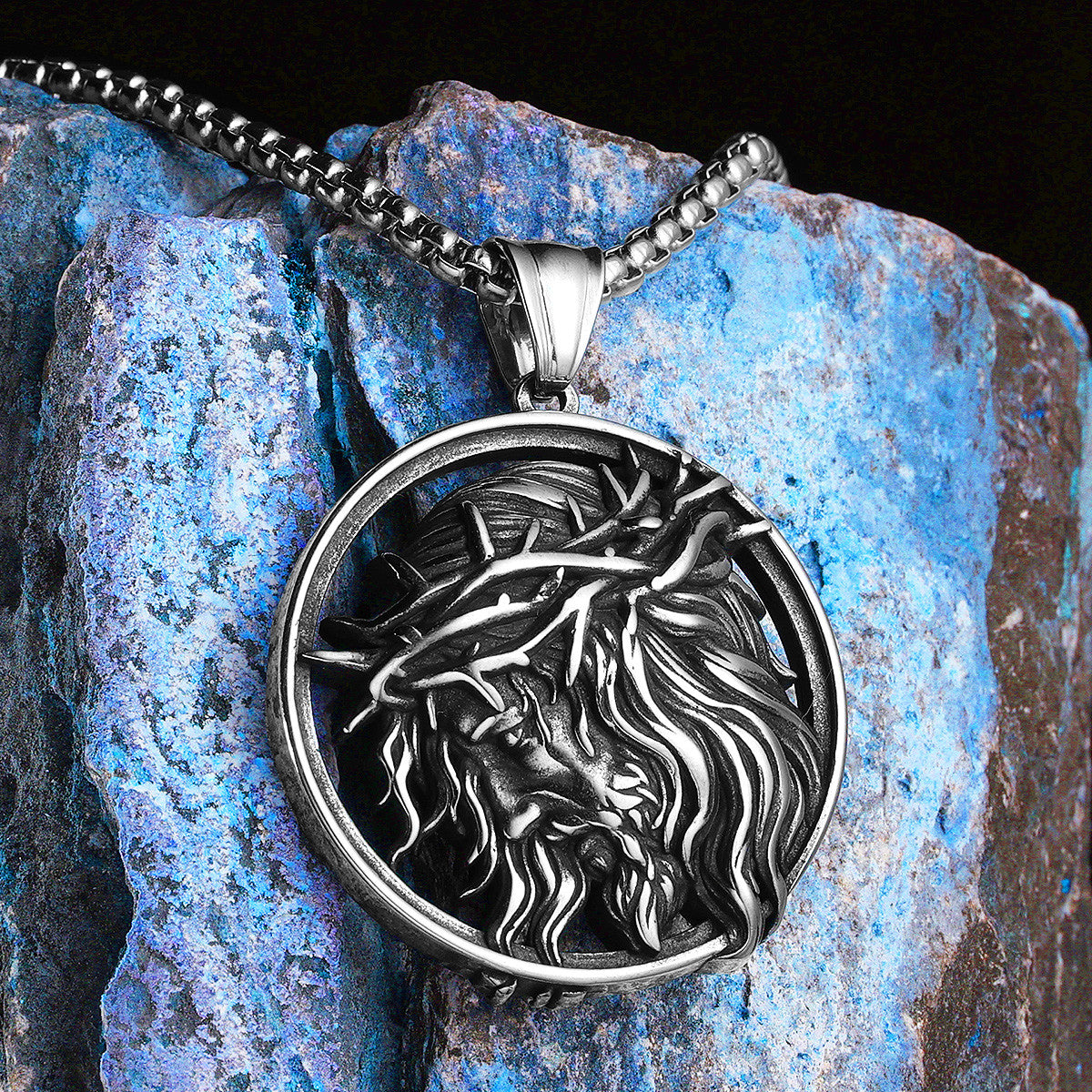 Crown of Thorns | 316L Solid Stainless Steel Christian Jesus Piece Men's Pendant