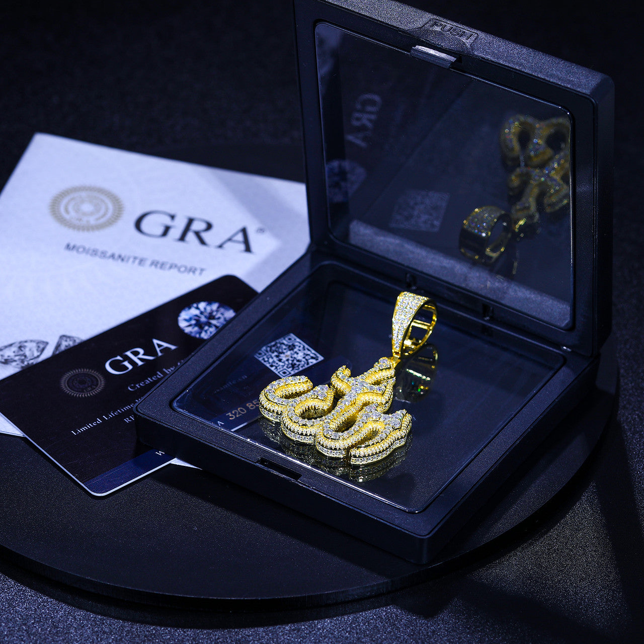 Majesty Allah | Moissanite Diamond Solid Sterling Silver Iced Pendant