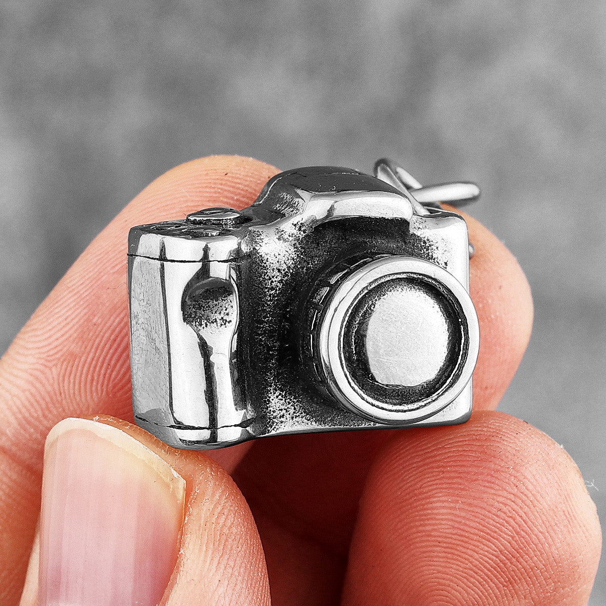 SLR Camera | 316L Stainless Steel Photographer Digital Camera Street Style Pendant