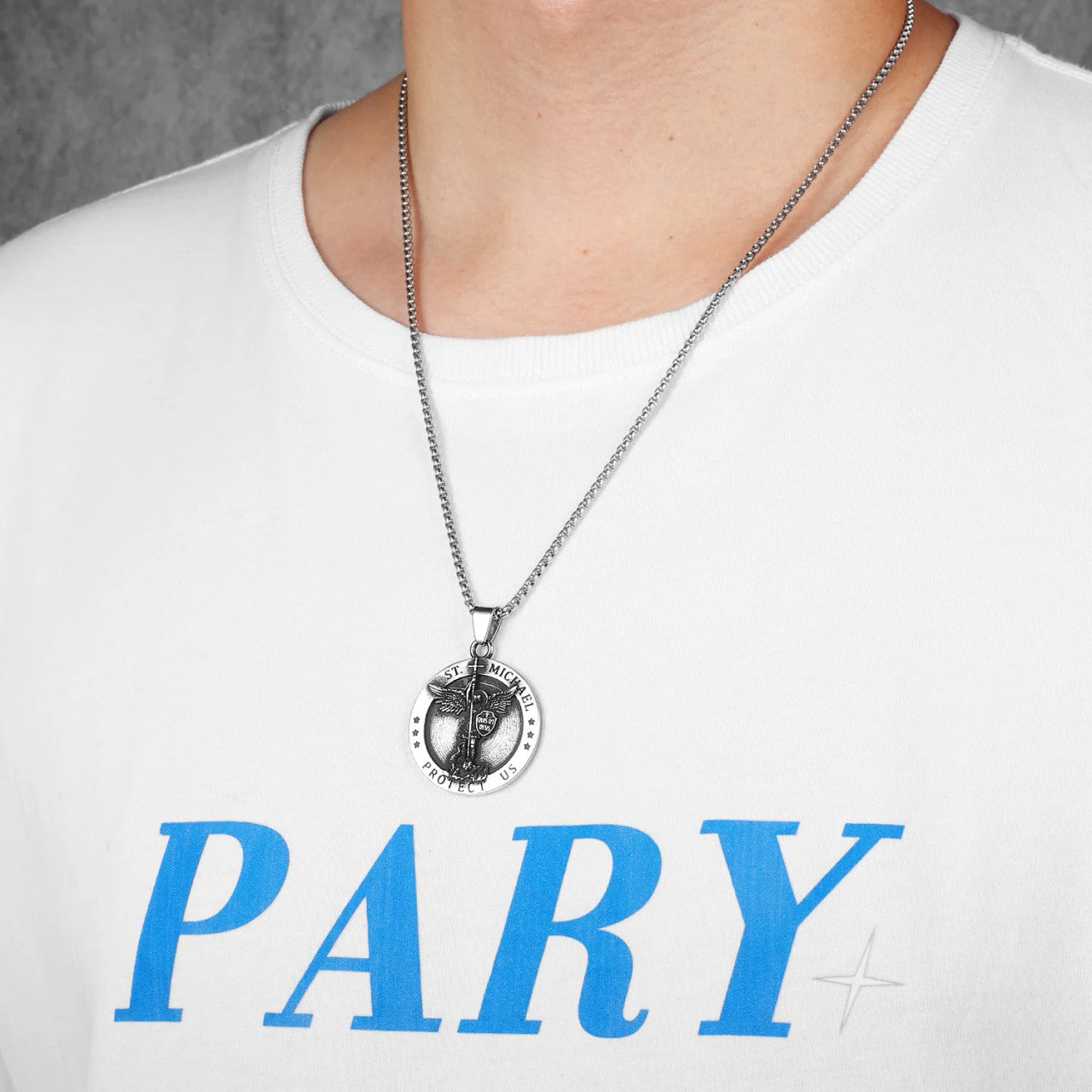 Guardian Of Souls | St Michael No Fade Stainless Steel Street Wear Spiritual Pendant