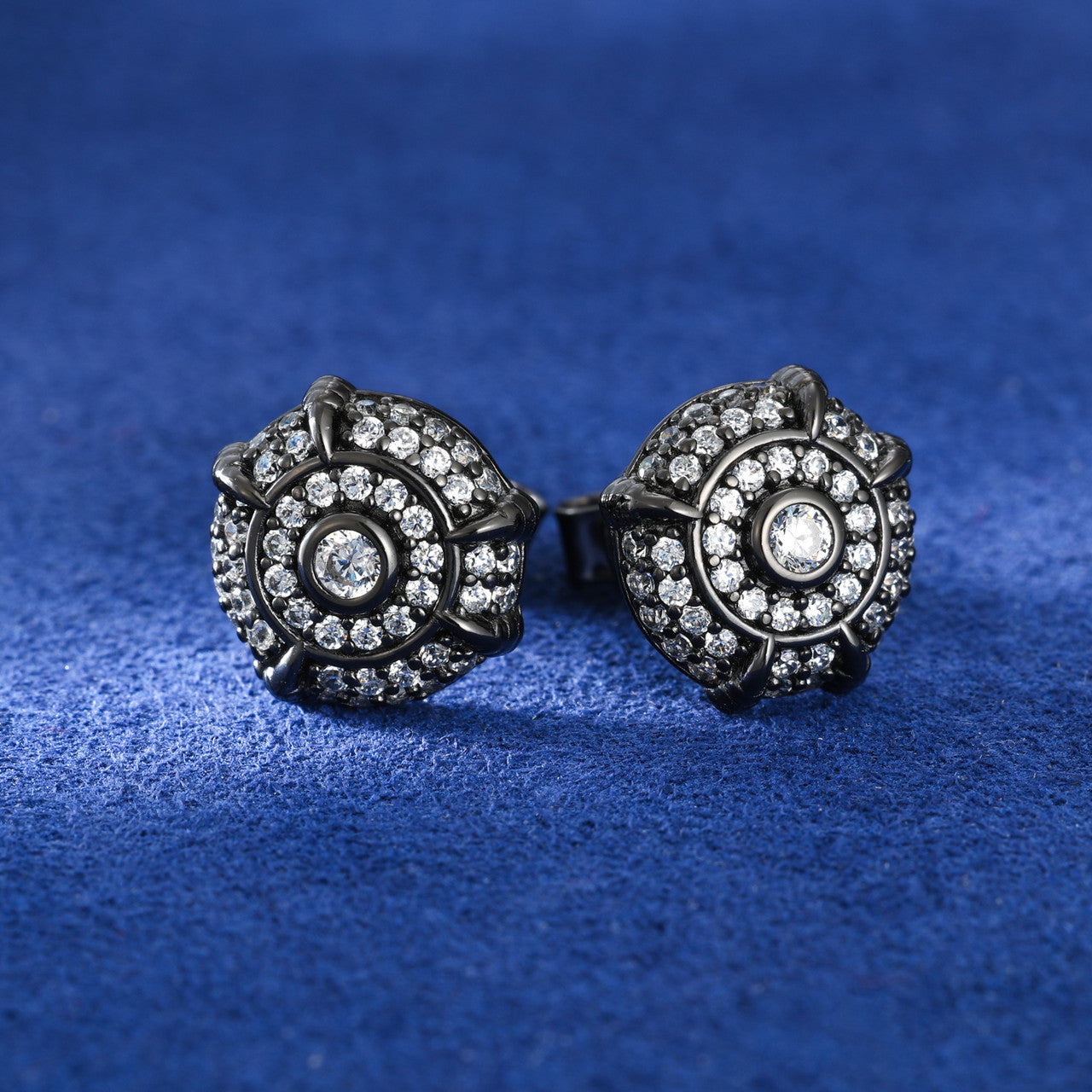 Dragon Claw | Sterling Silver Moissanite Diamond 18k Gold Black Hip Hop Earrings