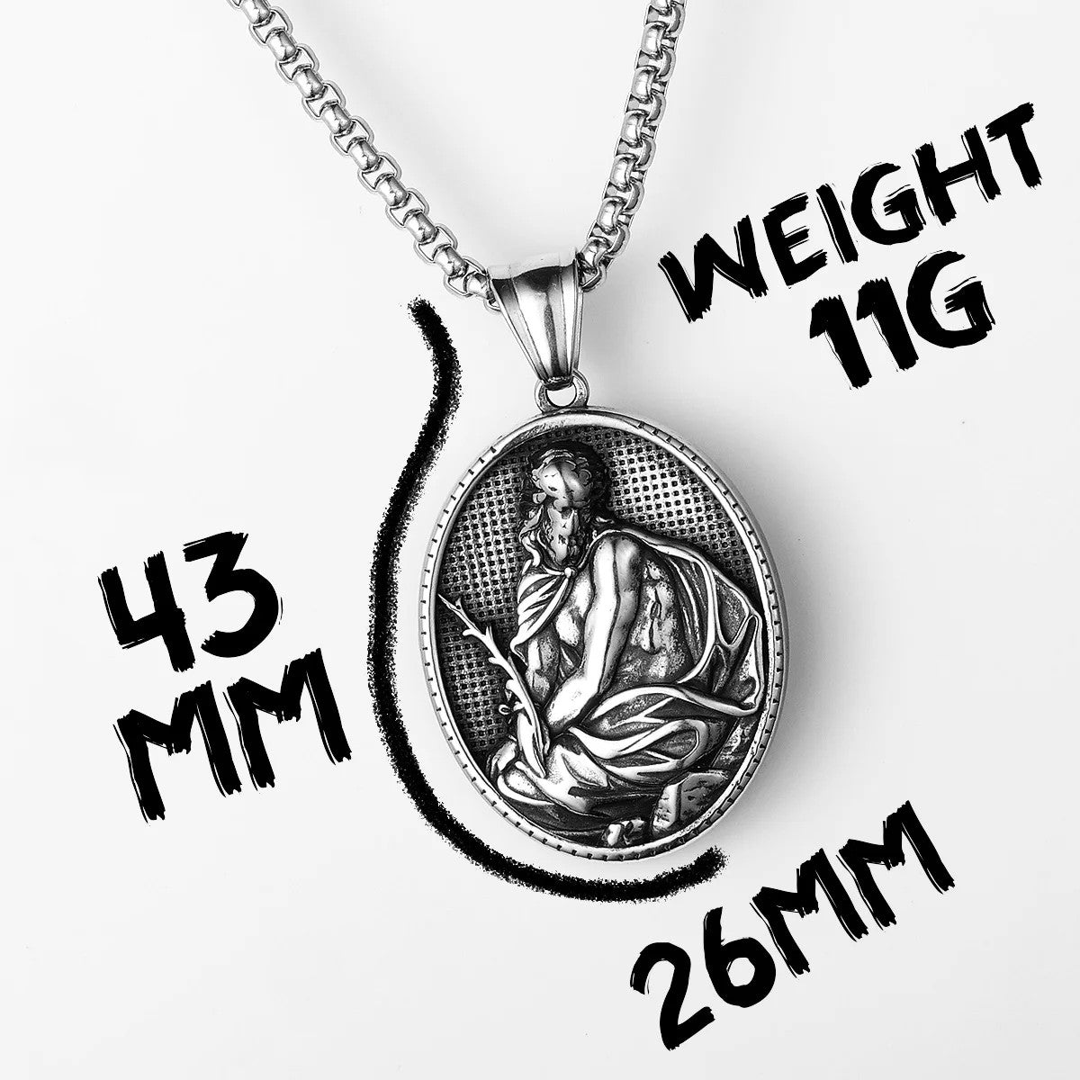 Christian Collection | 316L No Fade Solid Stainless Steel Powerful Amulet Pendants
