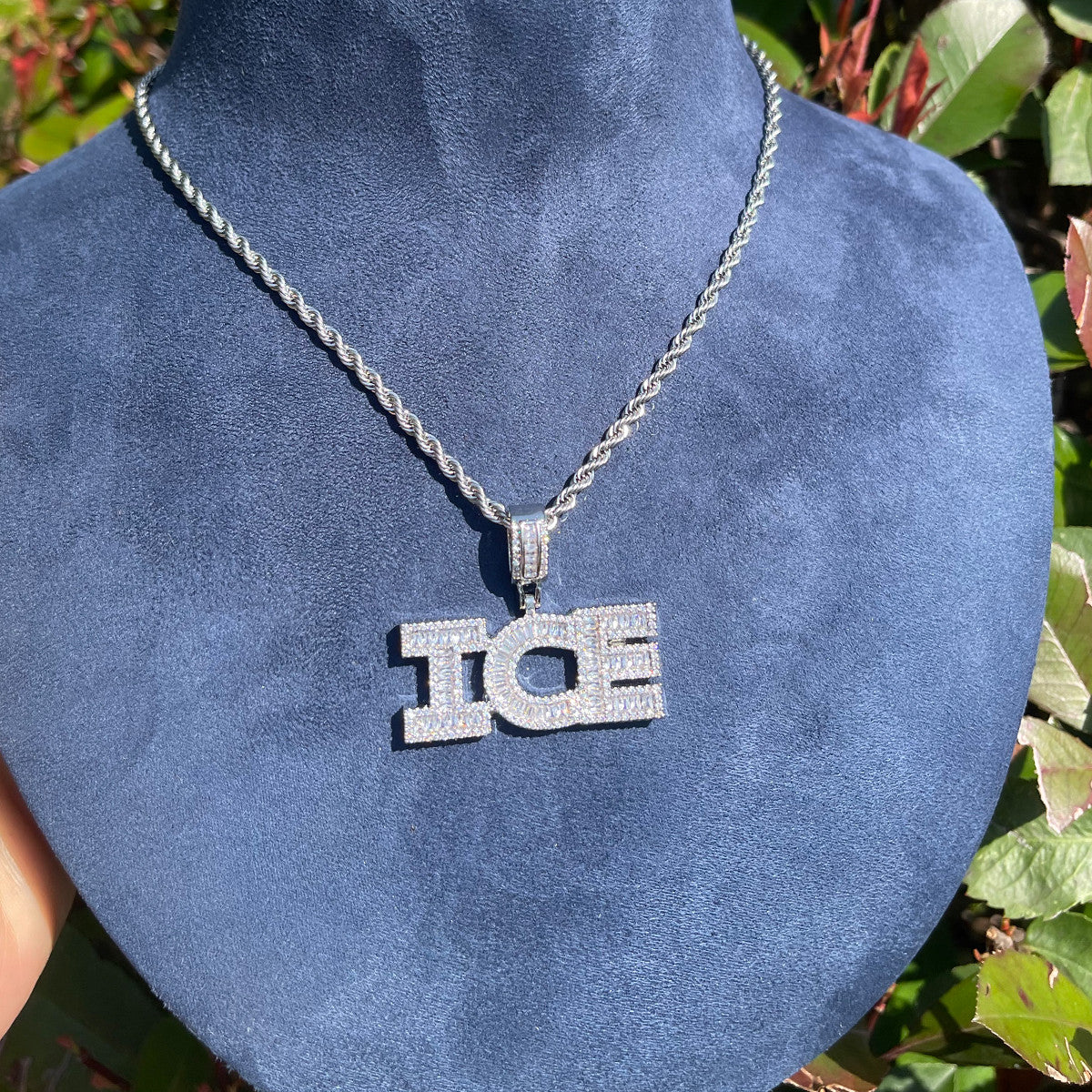 Boss Baguette | Iced VVS Diamond CZ Blinged Out Stone Custom Hip Hop Pendant
