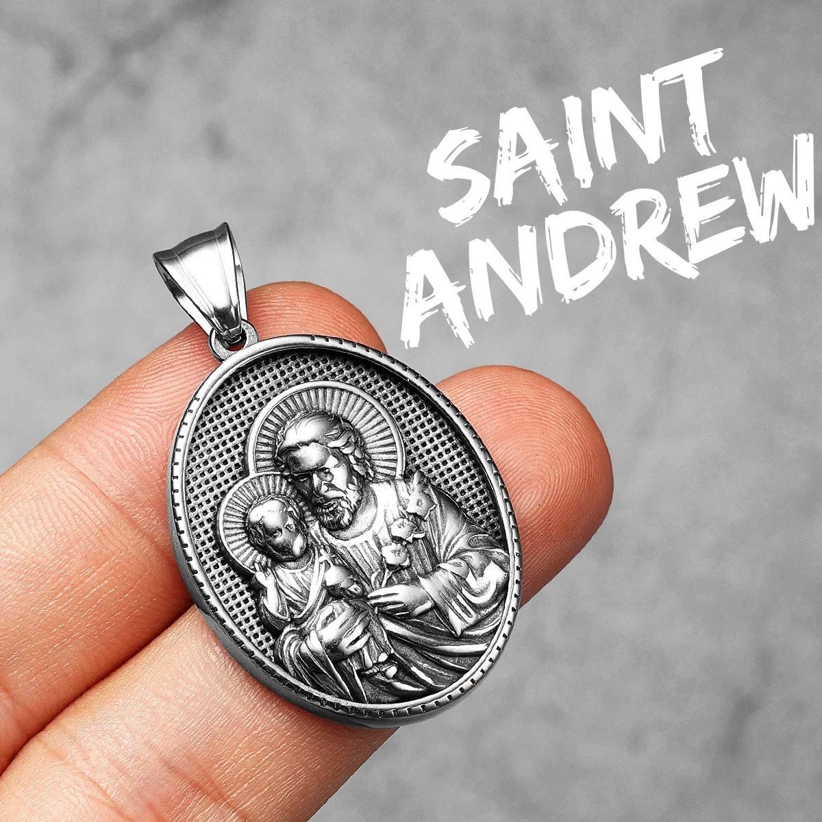 Saint John | 316L No Fade Stainless Steel Powerful Amulet Spiritual Chain Pendant
