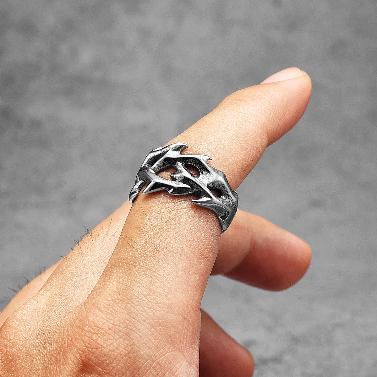 Thorns of Jesus | 316L No Fade Stainless Steel Spiritual Street Wear Rings