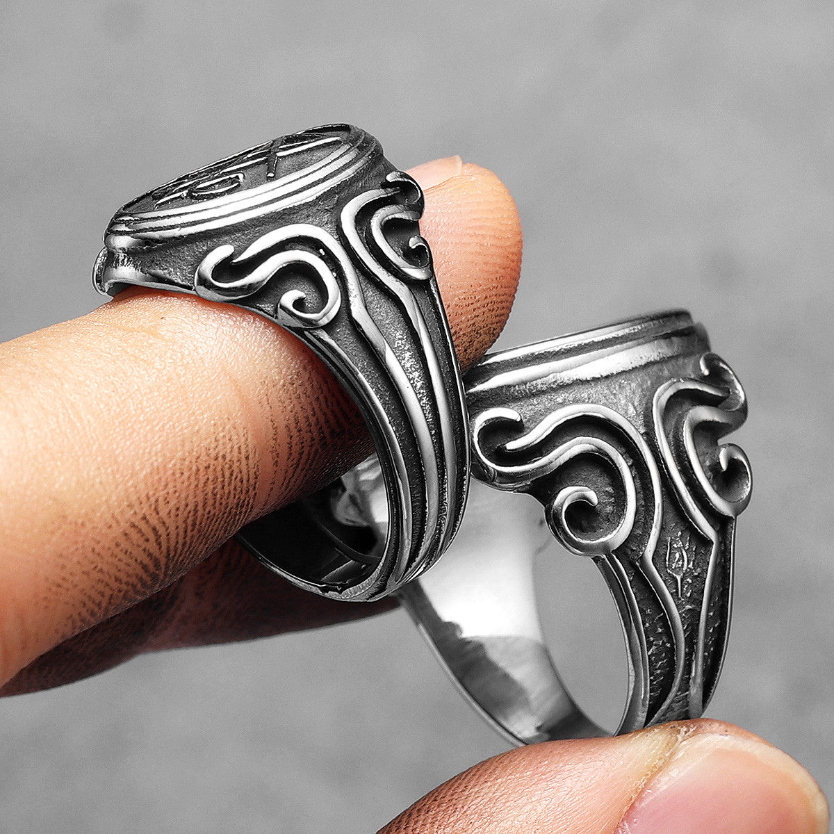 Satan | Lucifer Devil 316L Stainless Steel Men's Street Style No Fear Rings