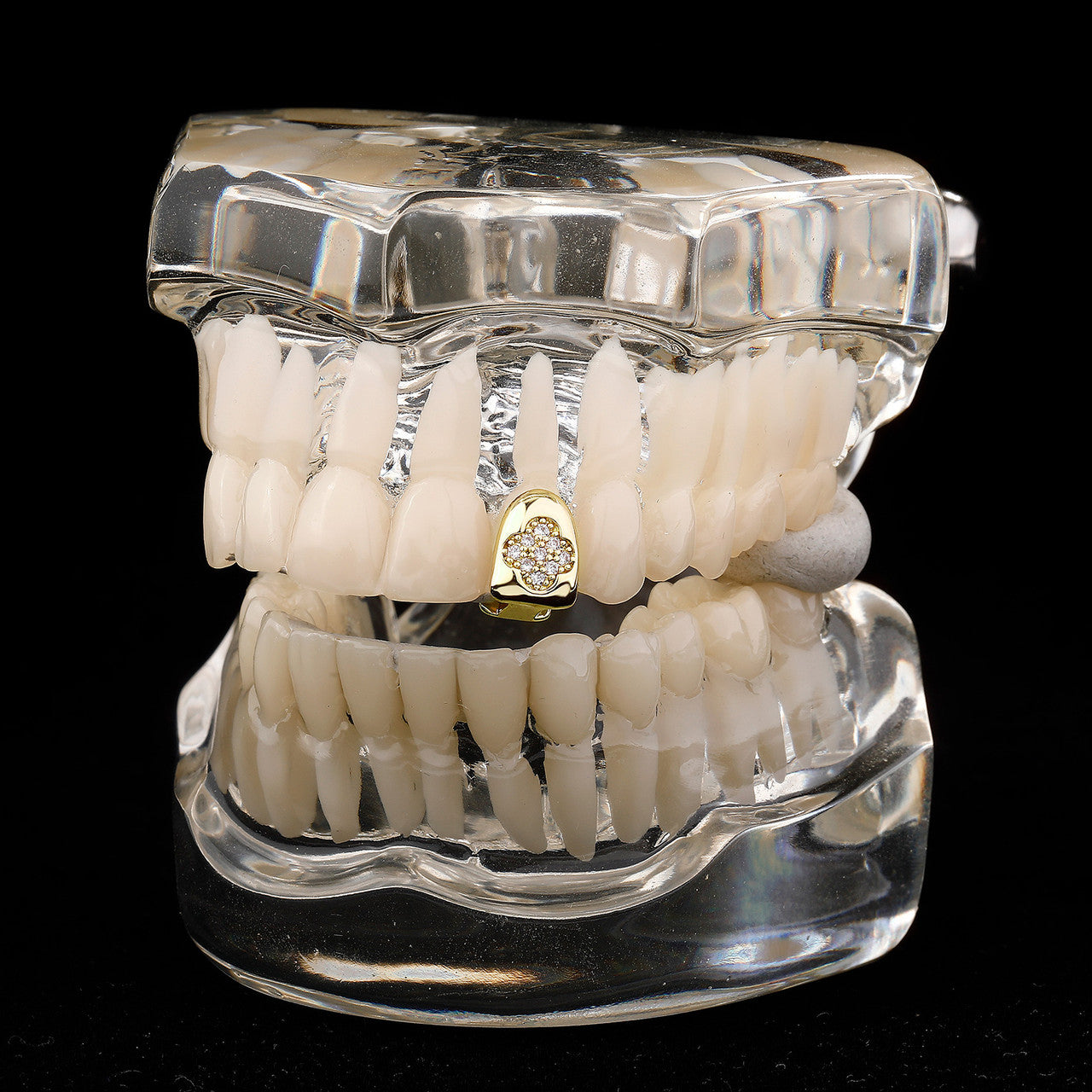 Iced HoneyComb | VVS Diamond CZ Stone 4 Prong Set Mouth Teeth Tooth Hip Hop Grillz