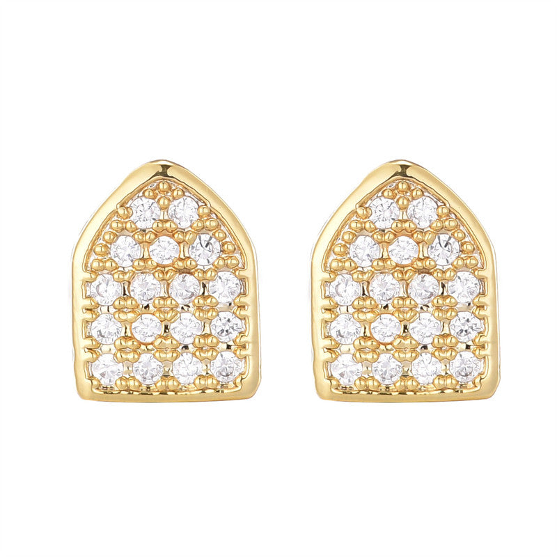 Two Fang | Iced VVS Diamond CZ Blinged Out Hip Hop 2 Piece Grillz Set
