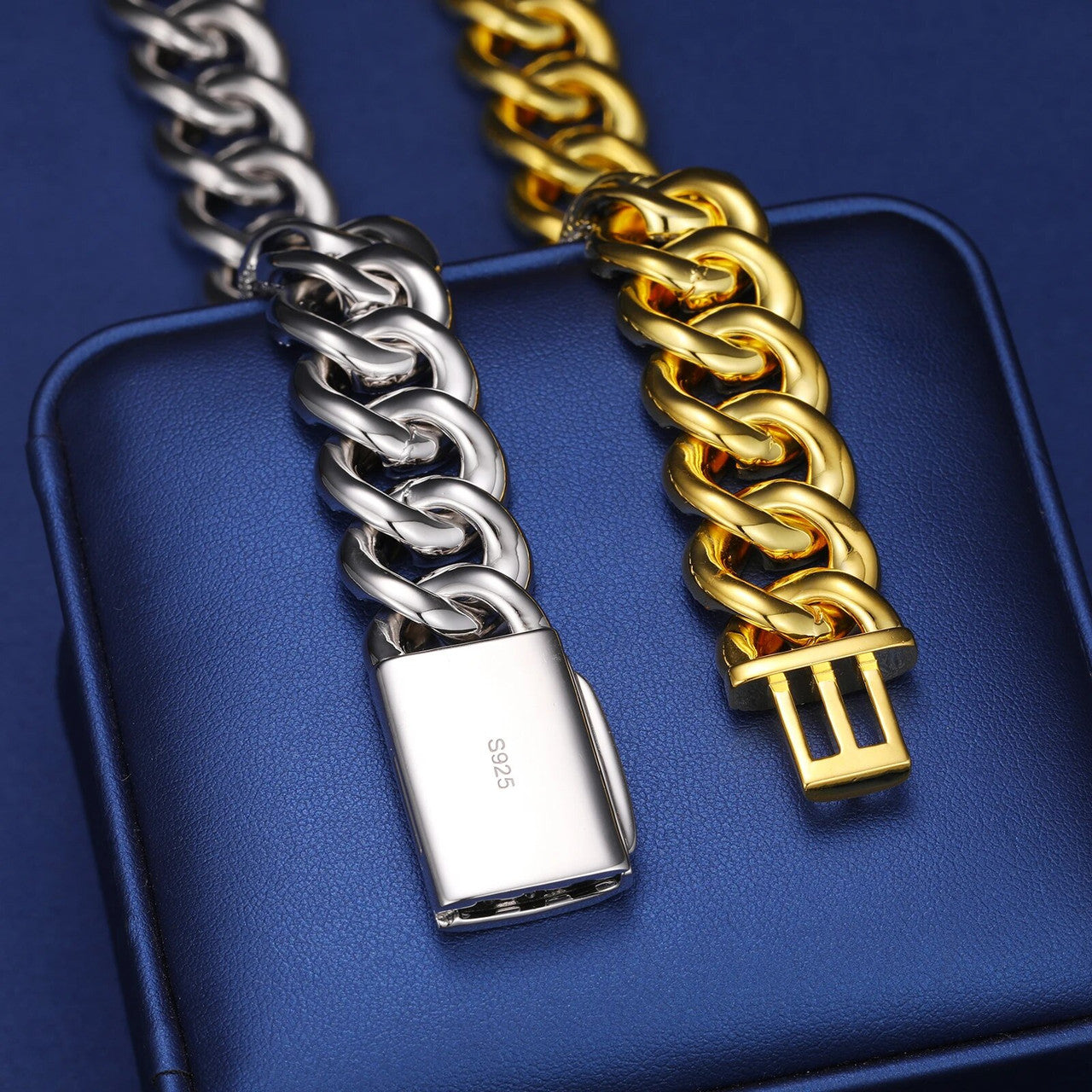 The Diamond Stepper | Moissanite Cuban Link Hip Hop 925 12mm-22mm Chains Bracelets