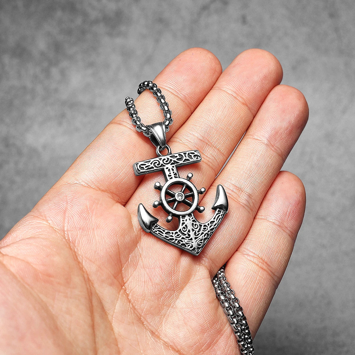 Strong Anchor | 316L No Fade Stainless Steel Strength Anchor Street Wear Pendant