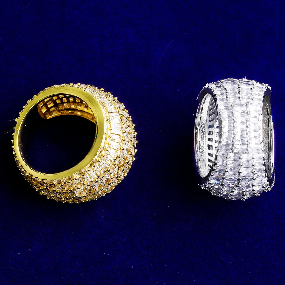 Bread Winner | Baguette VVS Diamond CZ 5AA+ Luxury Iced Blinged Out Rings