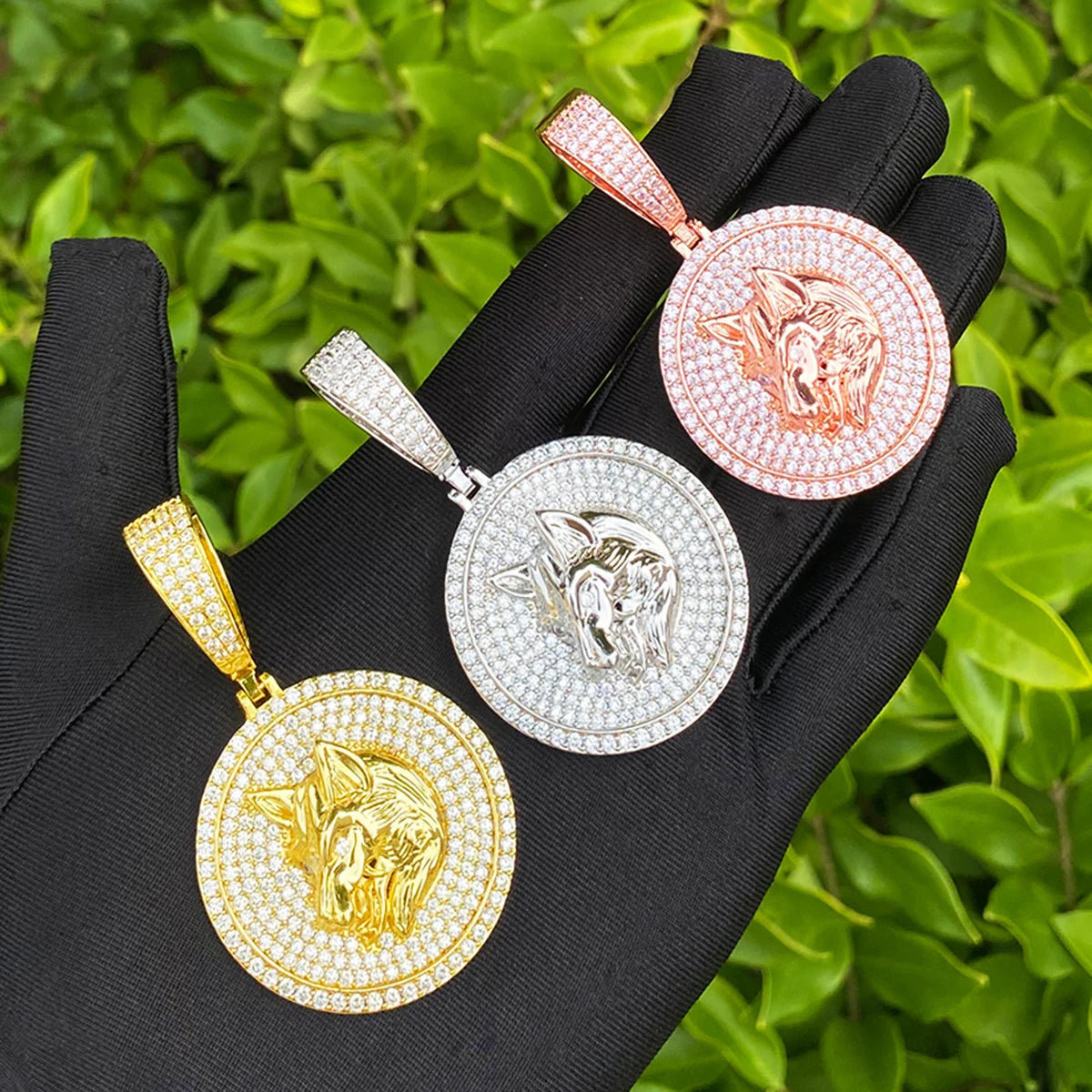 Alpha Wolf | 5AA+ Iced Blinged Out VVS Diamond CZ Hip Hop Pendant