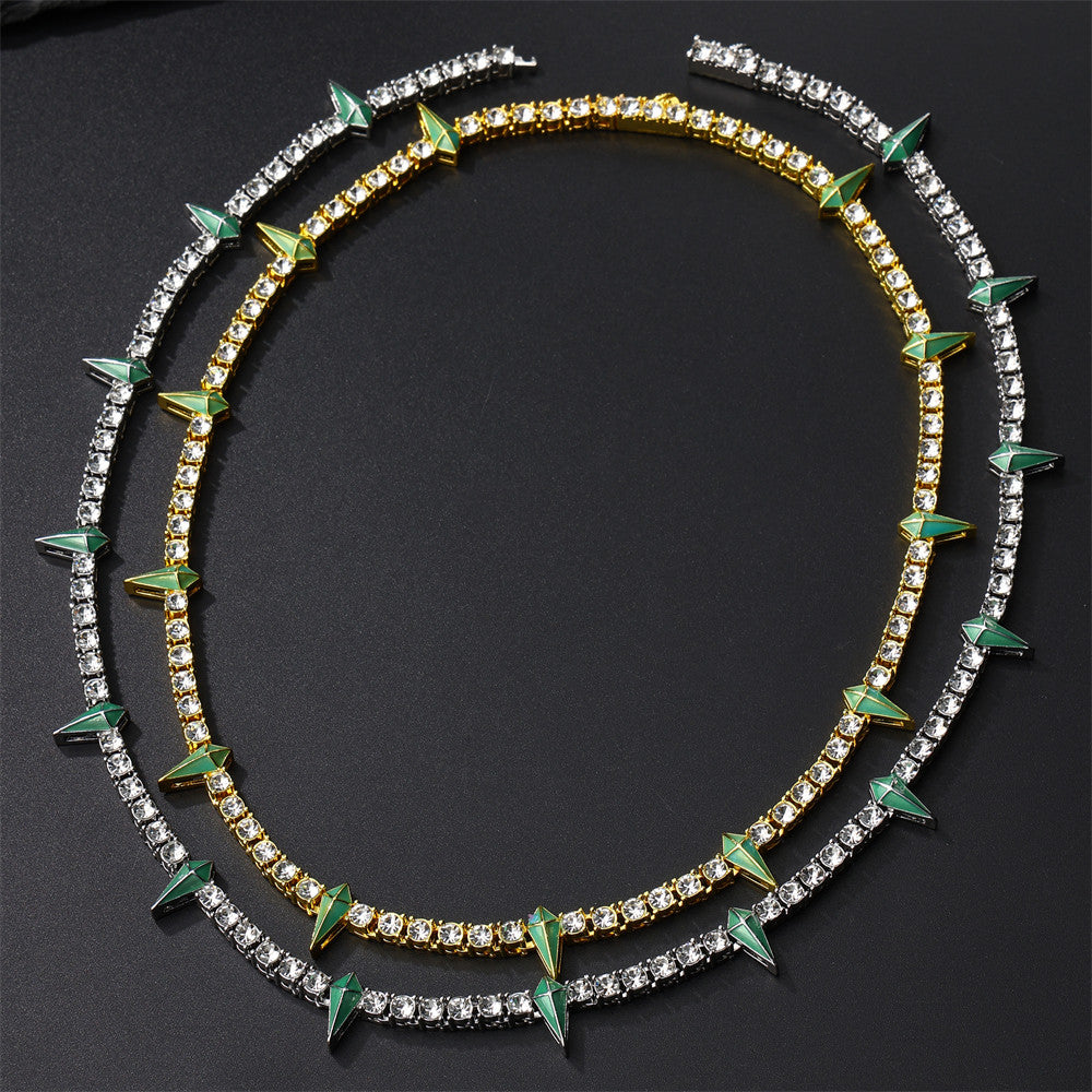Iced Spike II | Hip Hop Street Wear Colorful Tennis Chain Necklace