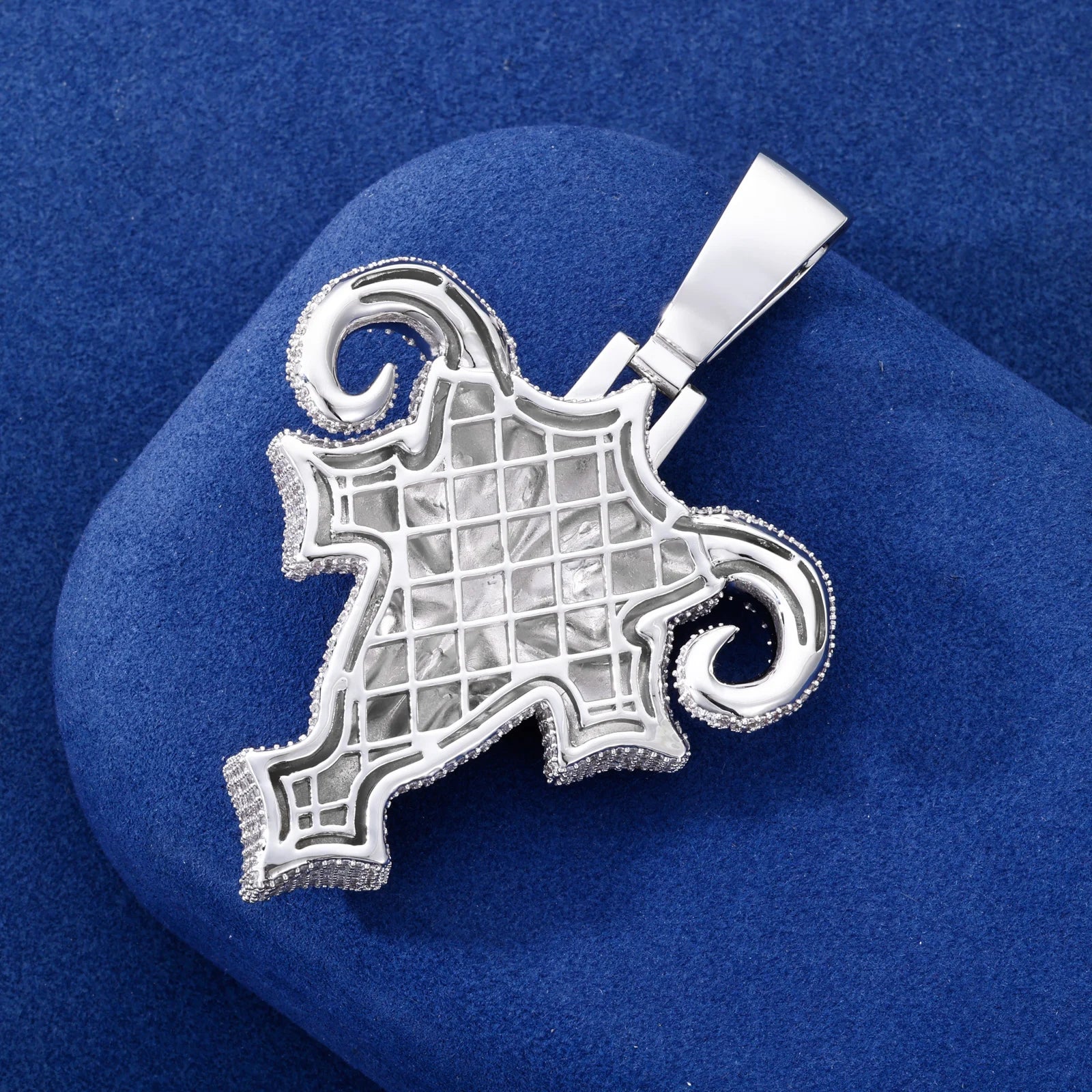 Demon Goat | Iced Bling Out Moissanite Diamond Demon Goat Cross Hip Hop Pendant
