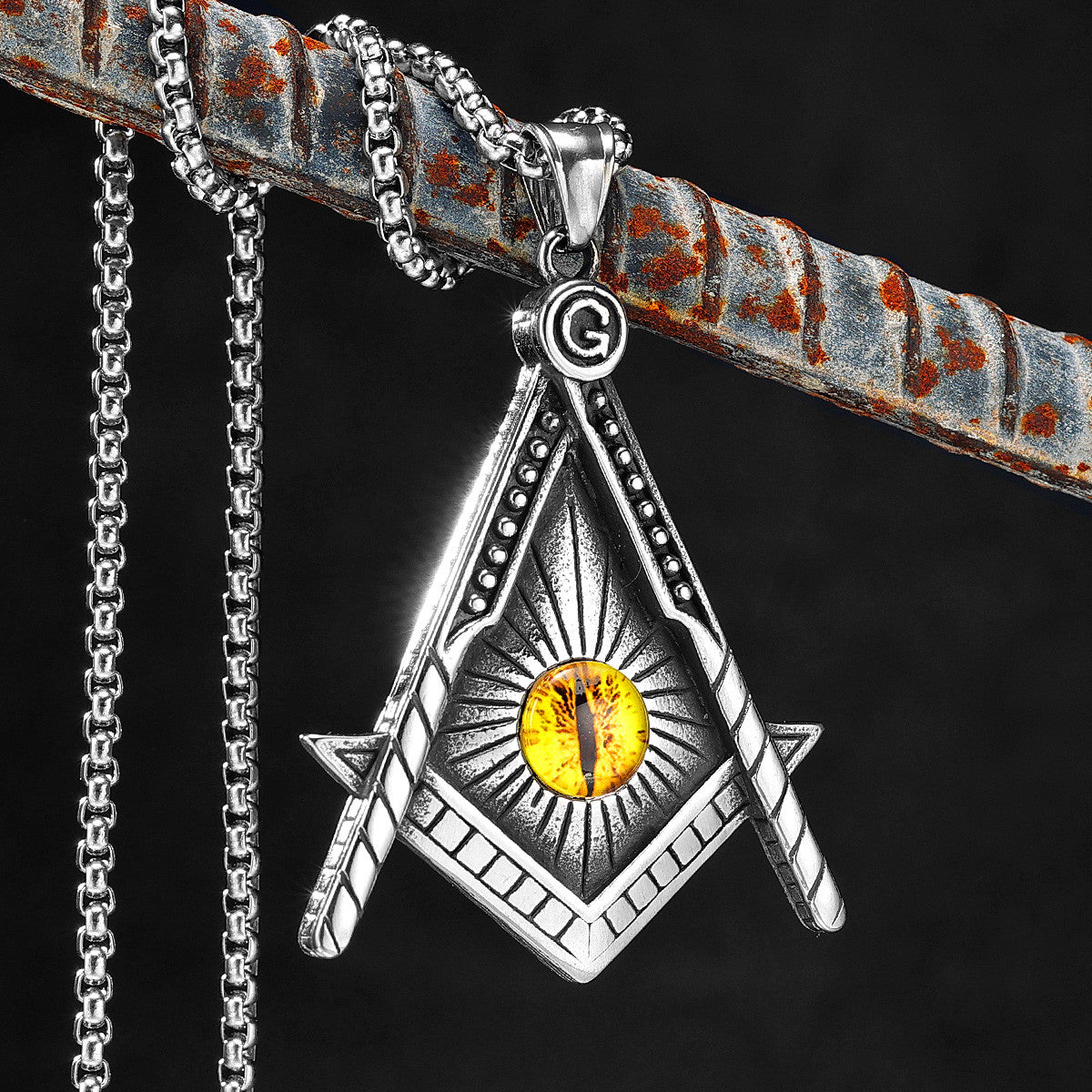 Freemasonry | Eye of God Stainless Steel Masonic Unique Mysterious Pendant