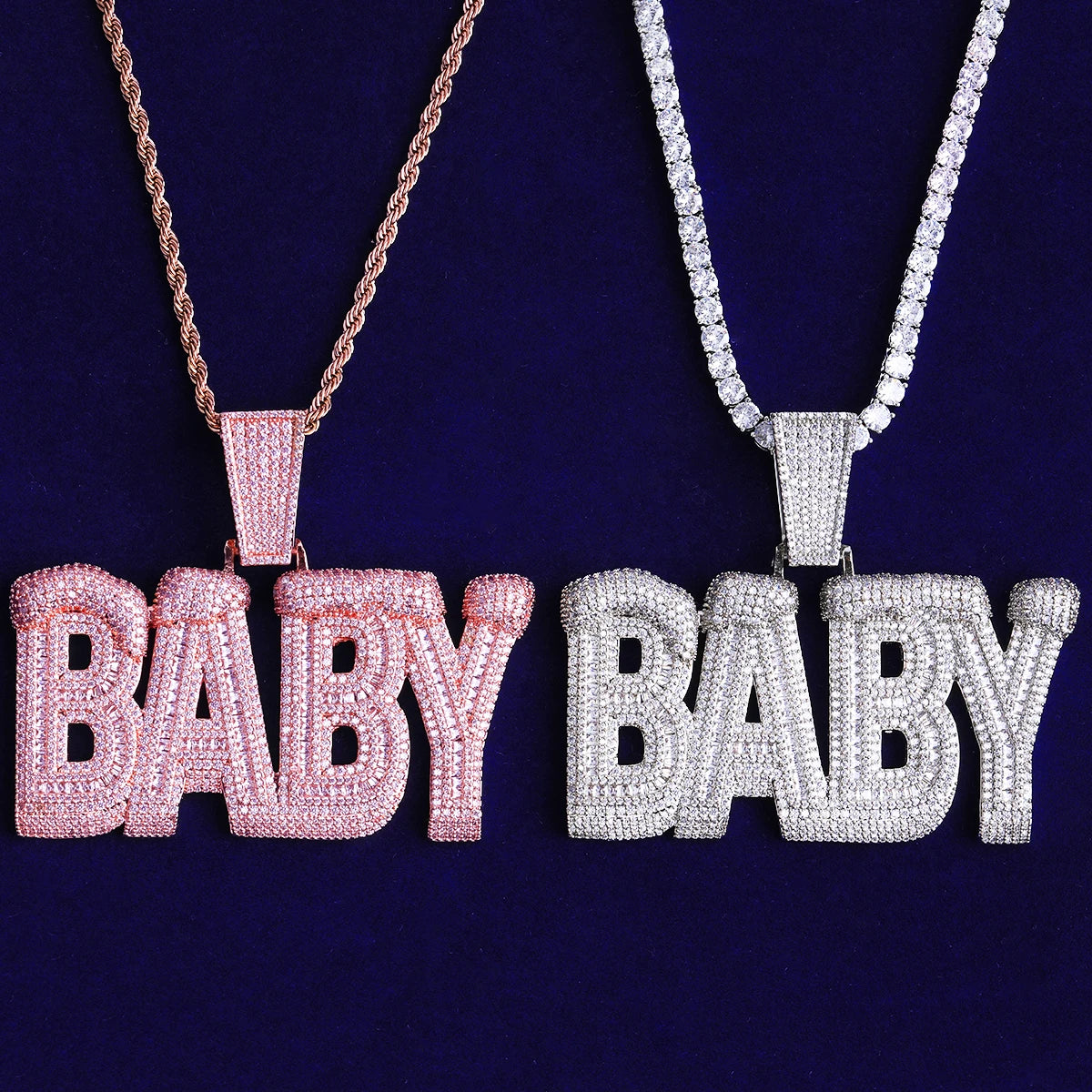Baby Snow Cap | 5AA+ VVS Diamond CZ Iced Blinged Out Hip Hop Pendant