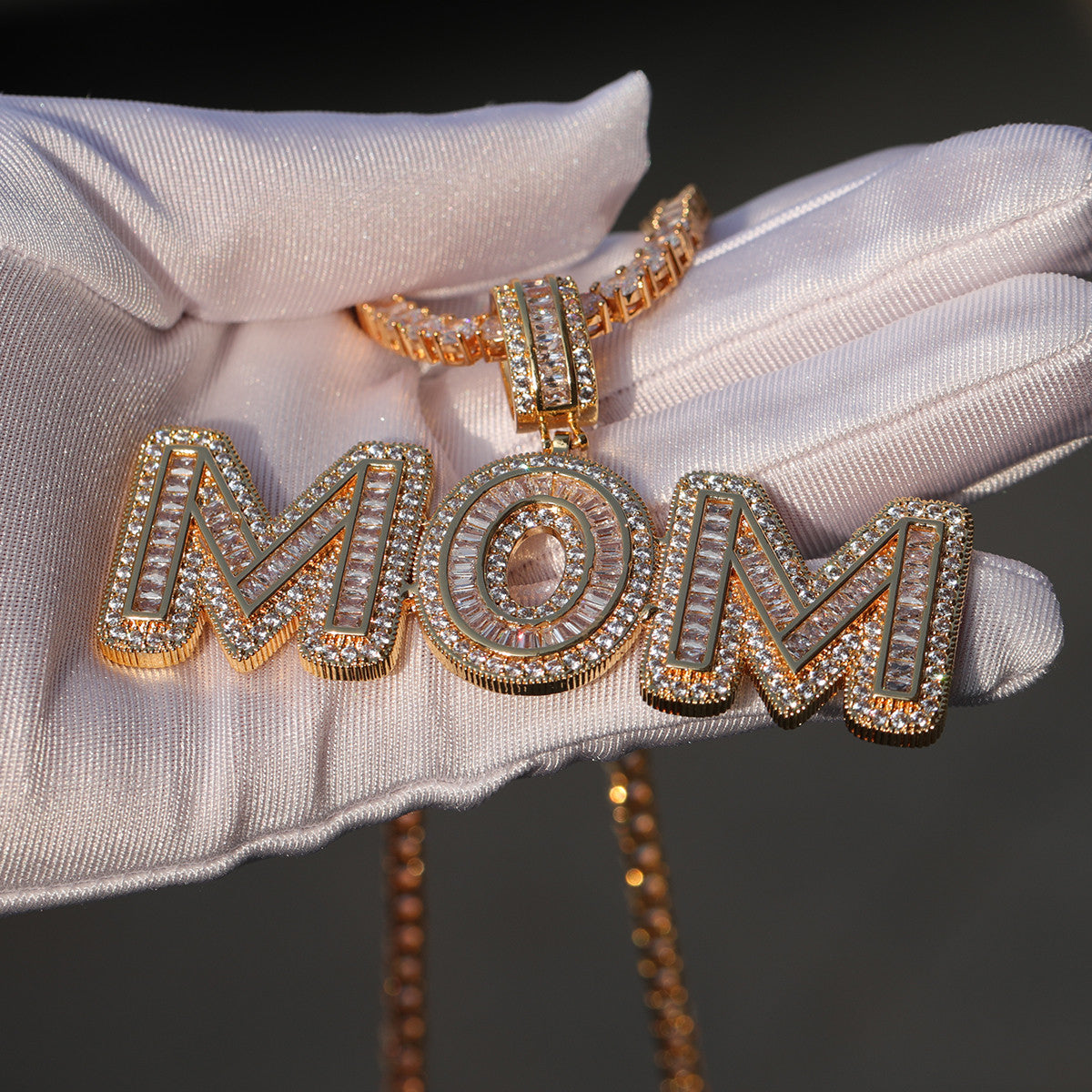 IceCoated | VVS Diamond CZ Baguette Custom Made Iced Blinged Out Pendants