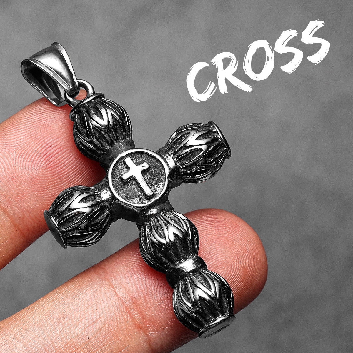 Circular Cross | 316L Solid Stainless Steel Designer Hip Hop Spiritual Cross Pendant