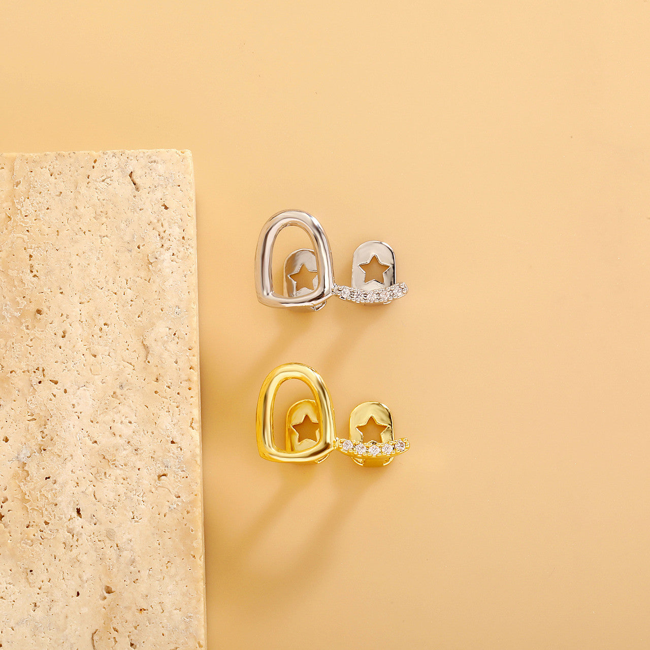 Open Face Smile | VVS Diamond CZ Stone Iced Blinged Out Mouth Tooth Teeth Grillz