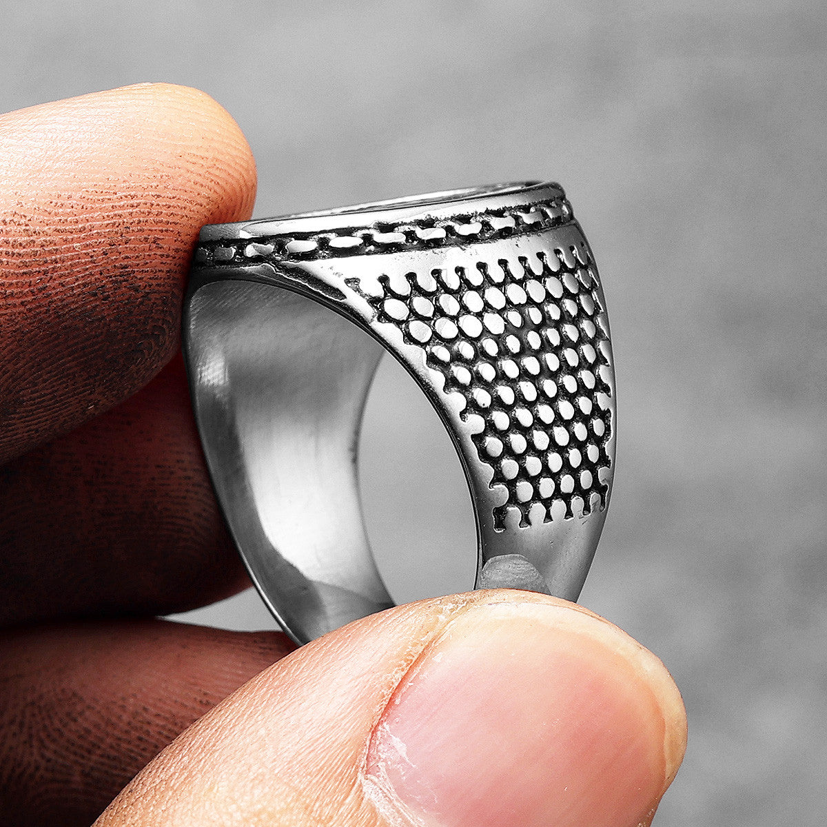 Christian Cross Collection | 316L No Fade Stainless Steel Men's Protection Cross Rings