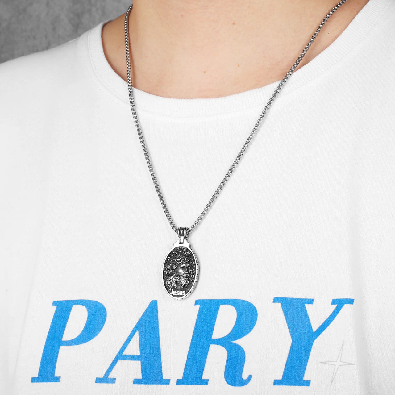 Christian Jesus Collection | 316L No Fade Jesus Heart Cross Amulet Pendants