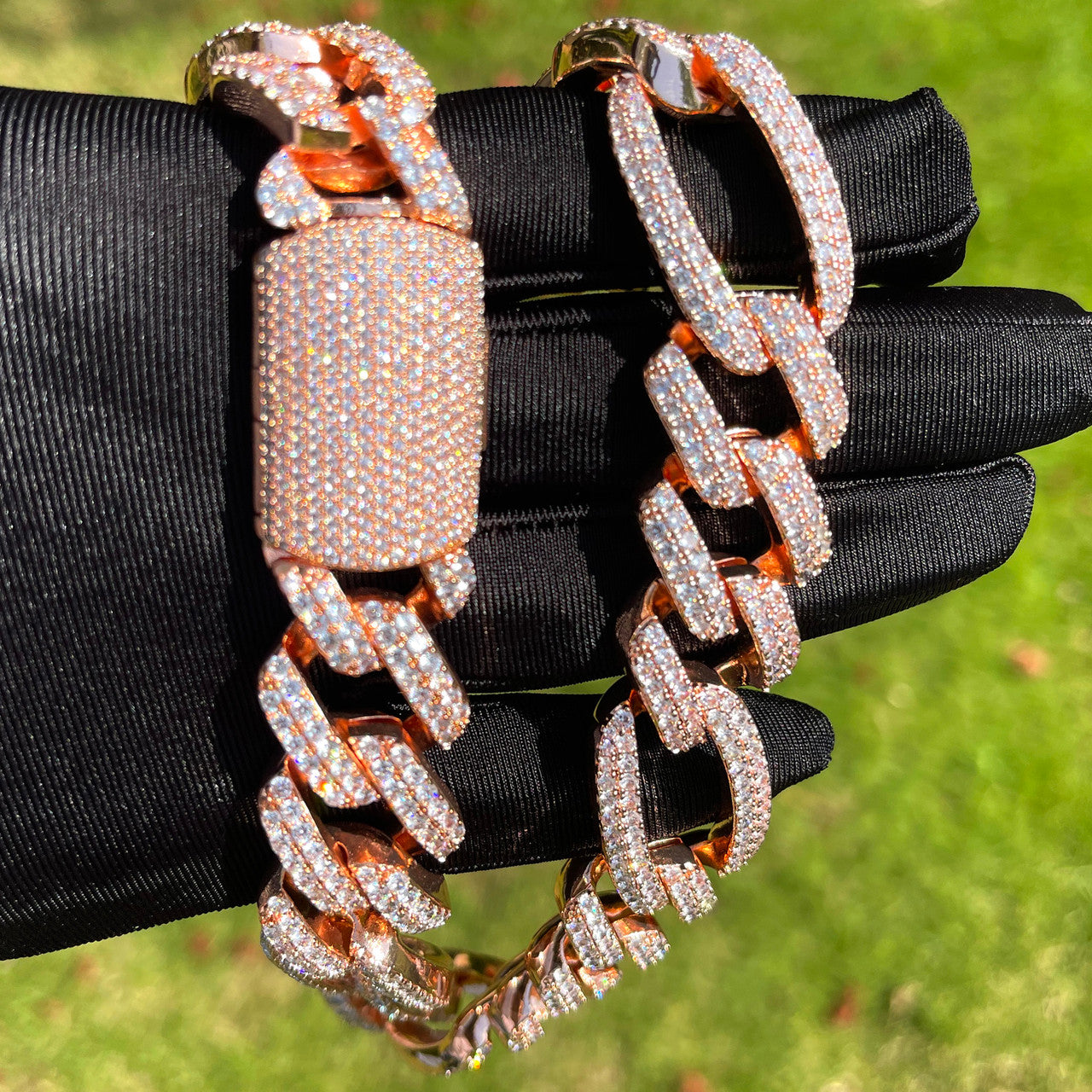 The Cubaro | Cuban Link Figaro Mixed Prong Set Link VVS Diamond Hip Hop Chain