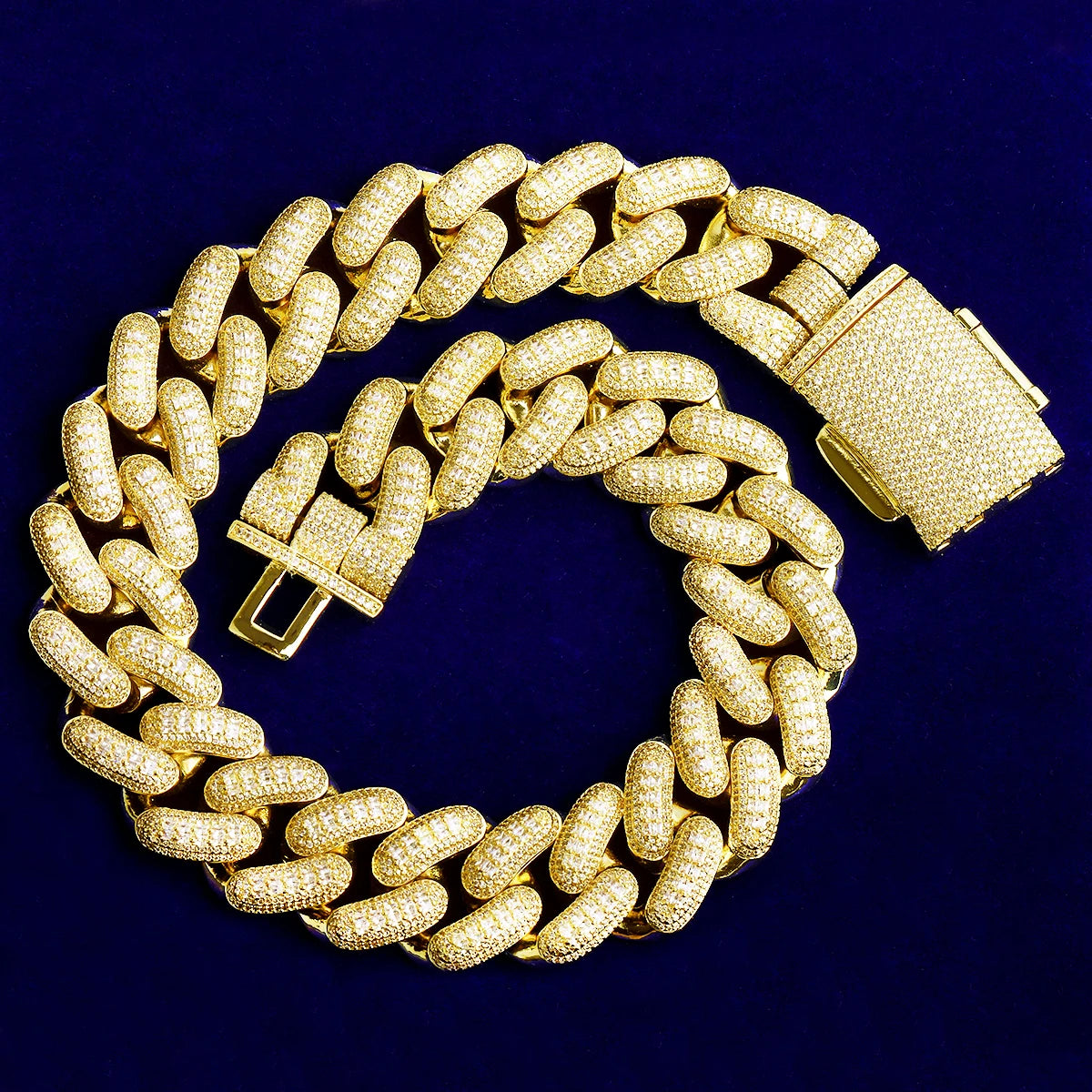 Big 32 | 32mm VVS Diamond CZ Thick Heavy Miami Baguette Iced Cuban Link Chain