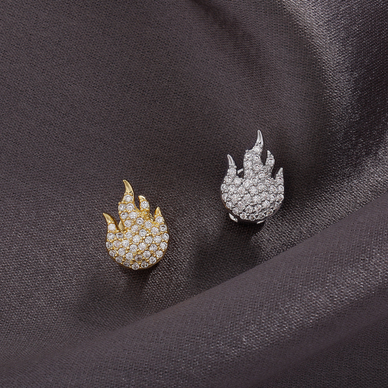 Flame Spitta | VVS Diamond CZ Fire Flame Hot Boy Mouth Teeth Tooth Hip Hop Grillz