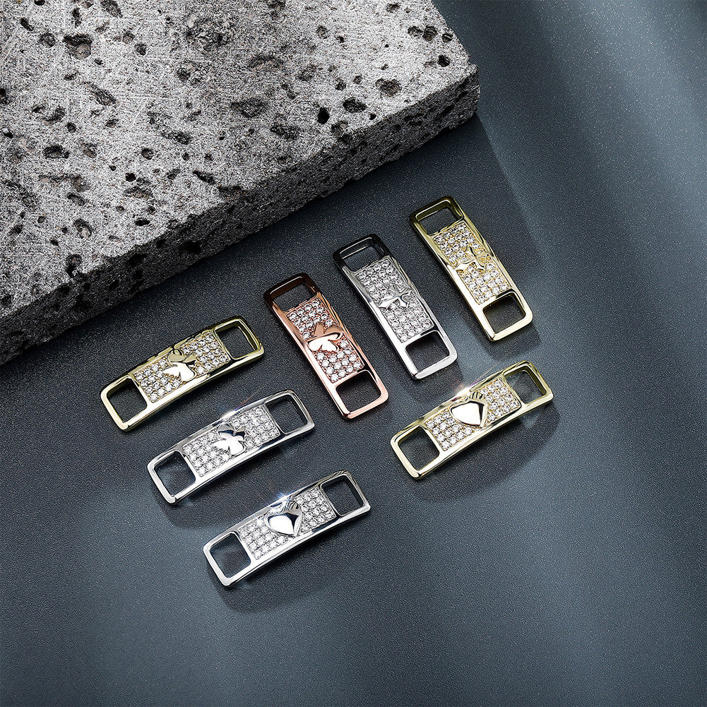 Shoe Tags | VVS Diamond CZ Shoe String Iced Blinged Out Sneakers Decoration