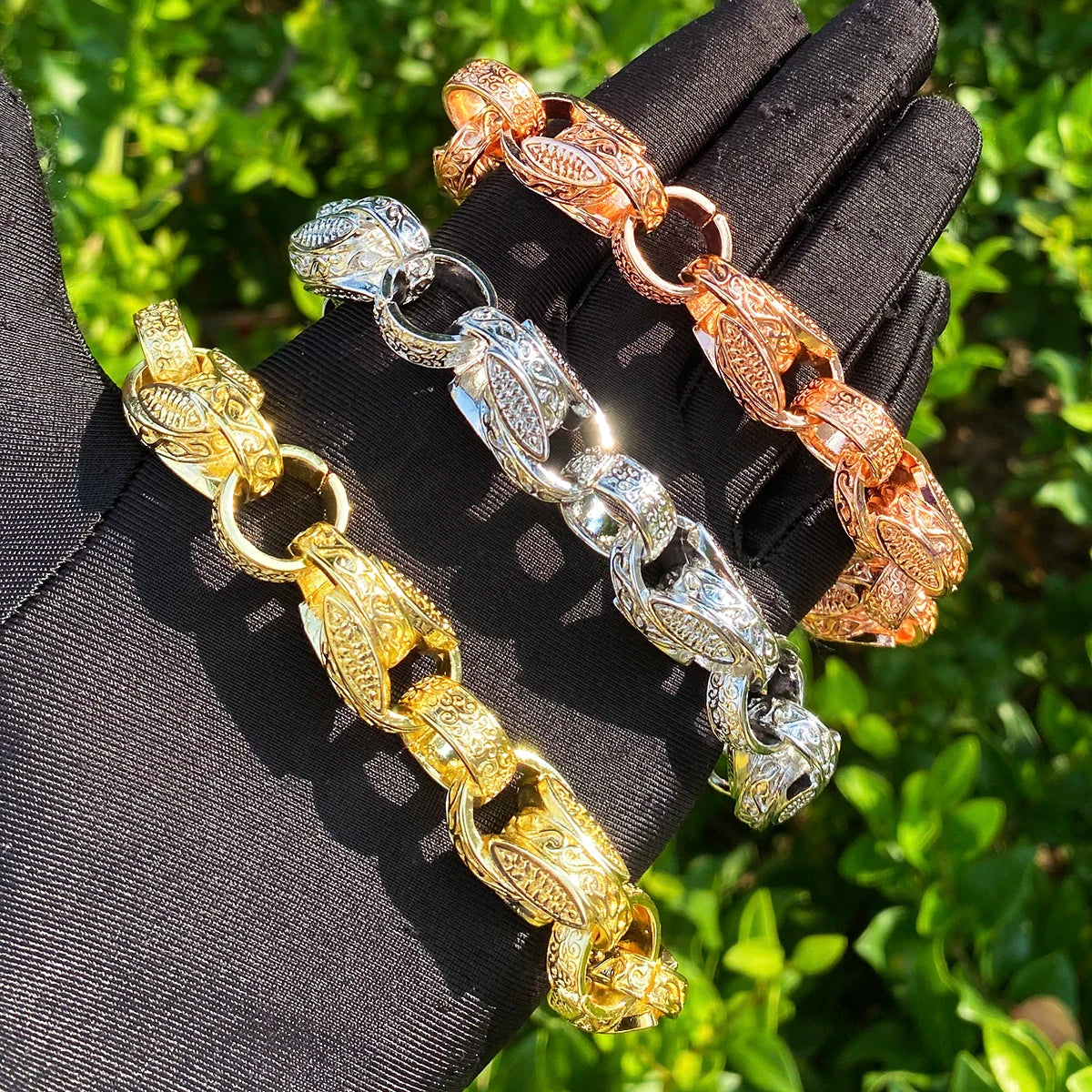 The Rebirth | Tulip Ring 20mm Rolo Link Albert Clap Hip Hop Bracelet