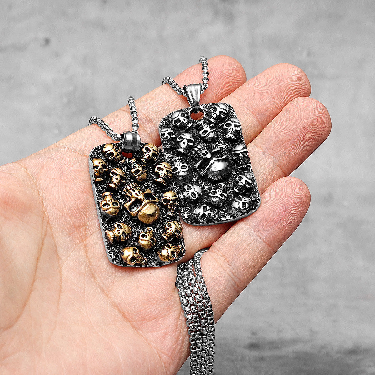 Hell | 316L No Fade Stainless Steel The Depths Of Hell Hip Hop Pendant Chain Necklace