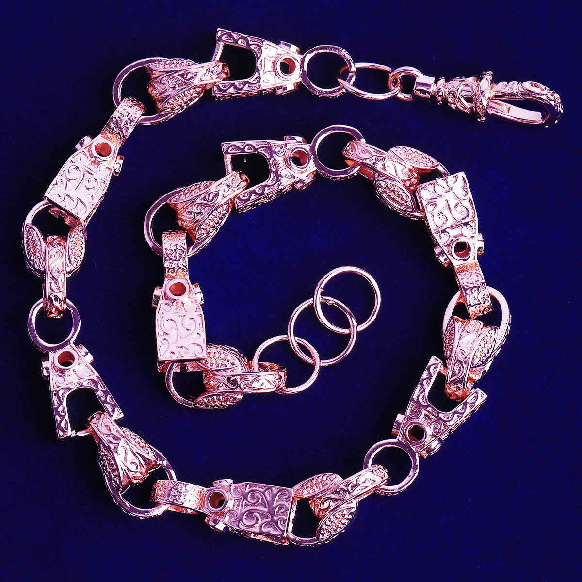 Loyal Royalty | D Block Belcher Clasp Rolo Link Clean Hip Hop Chain Necklace