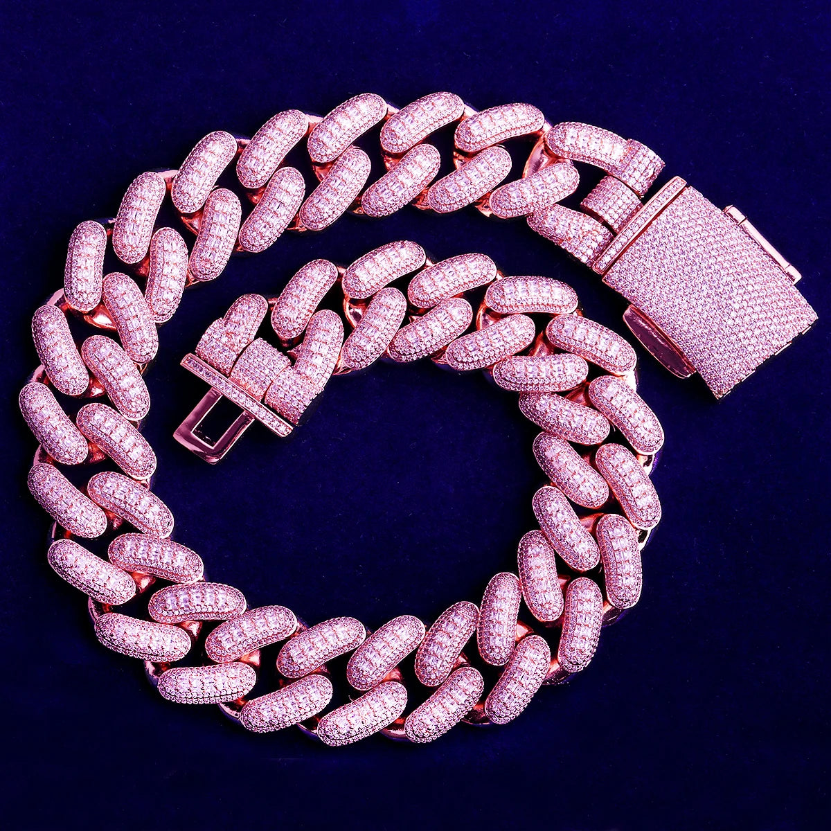 Big 32 | 32mm VVS Diamond CZ Thick Heavy Miami Baguette Iced Cuban Link Chain