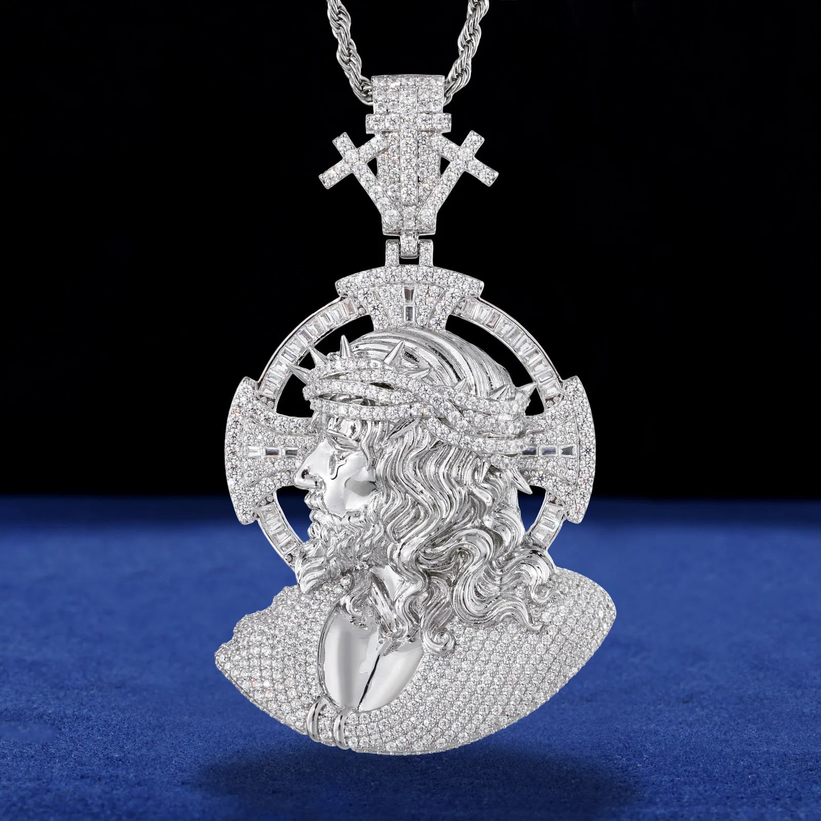 The Triumphant | Hip Hop Luxury VVS Diamond Moissanite Jesus Piece 925 Pendant