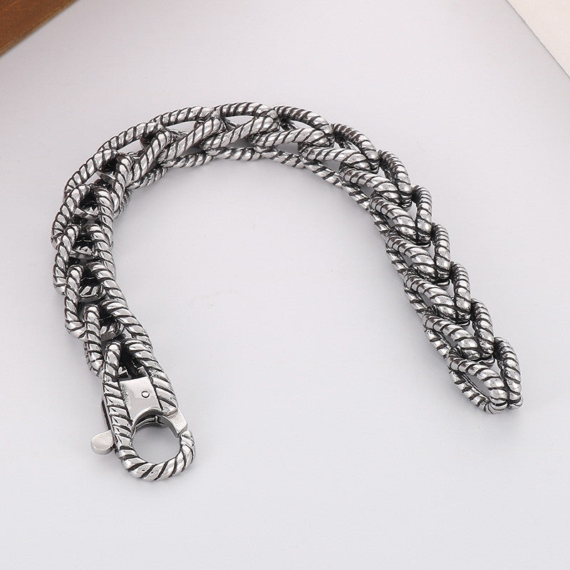 Serpentsteel | No Fade Stainless Steel Coiled Snake Link Street Wear Bracelets