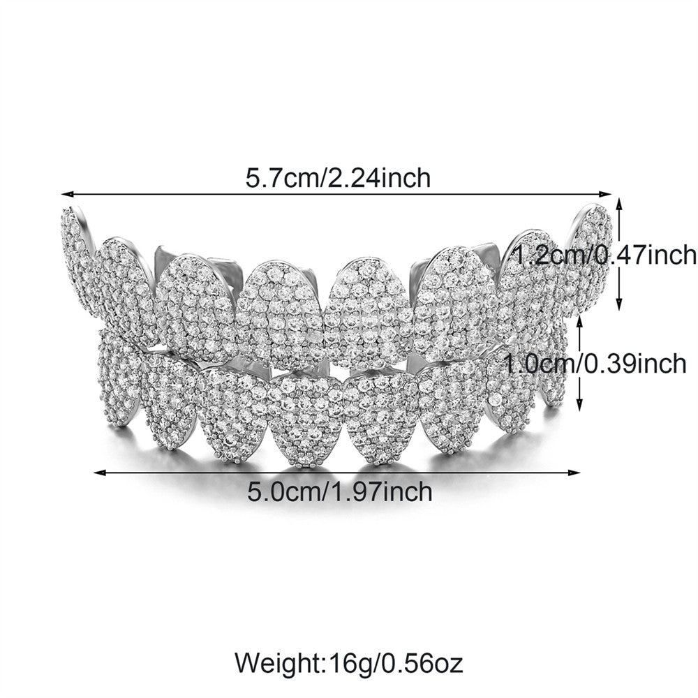 Mouth Spark | Heavy Iced VVS Diamond CZ Blinged Out Hip Hop Grillz