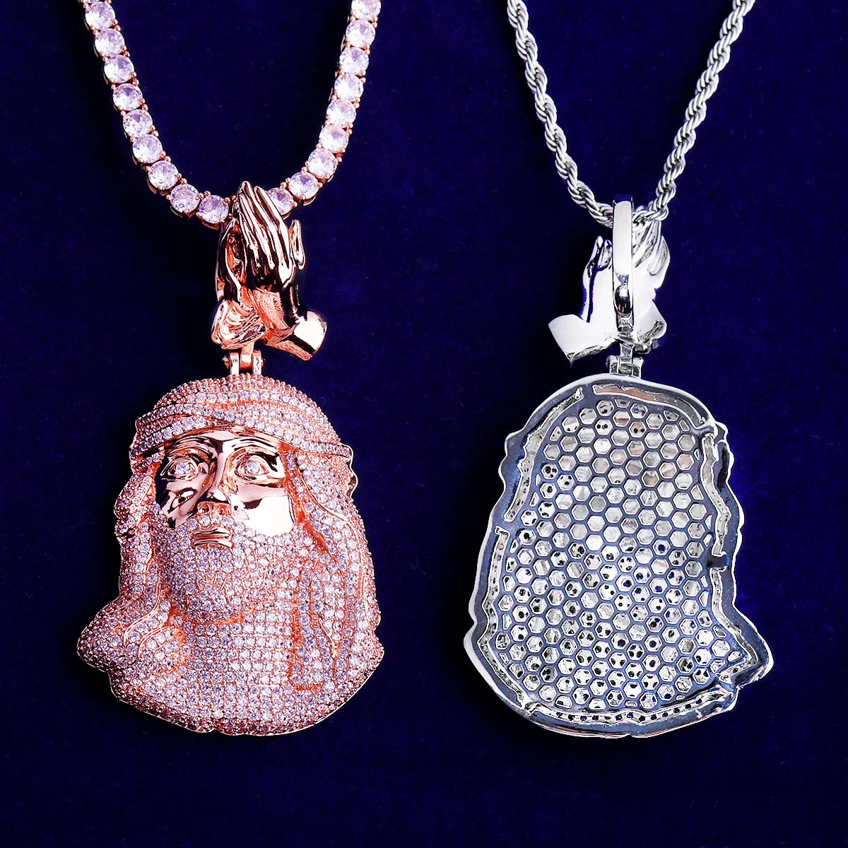 Prayer Power | 5AA+ Luxury VVS Diamond CZ Hip Hop Jesus Piece Pendant