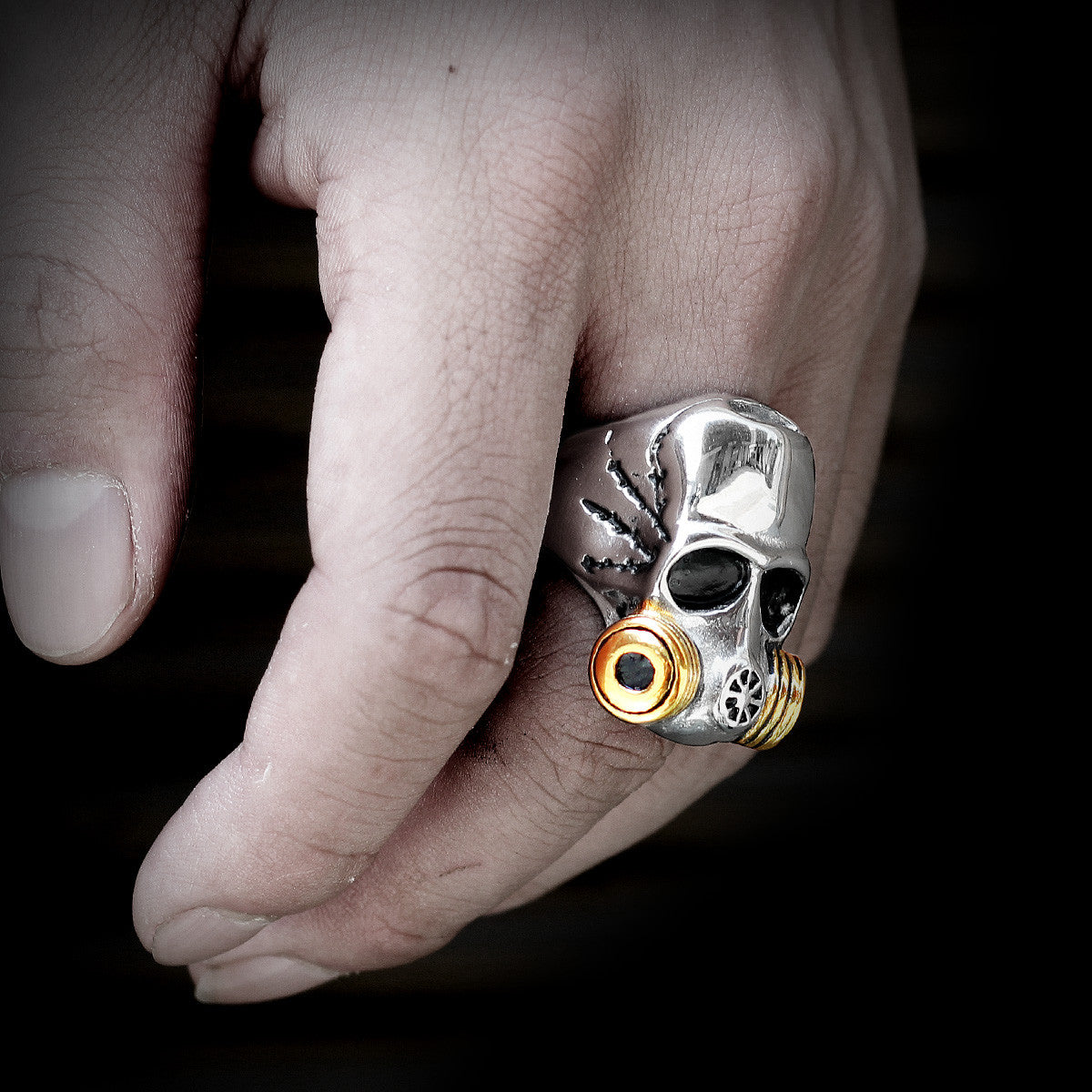 Toxic Free | 316L No Fade Stainless Steel No Toxicity Gas Mask Hip Hop Skull Pendant