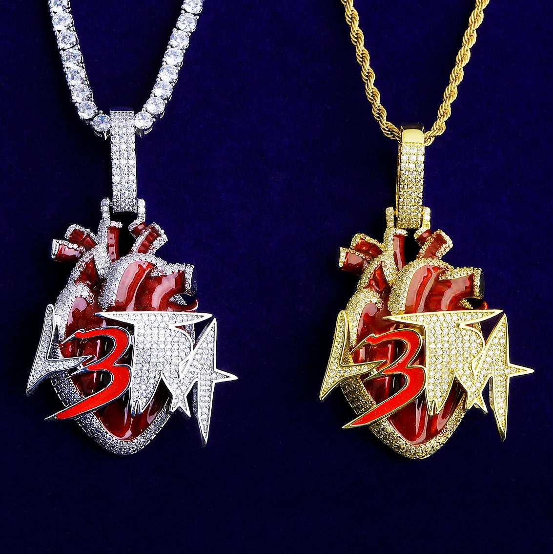 Hip Hop Inspired L3tra Grande VVS Diamond CZ Luxury Iced Blinged Out Pendant