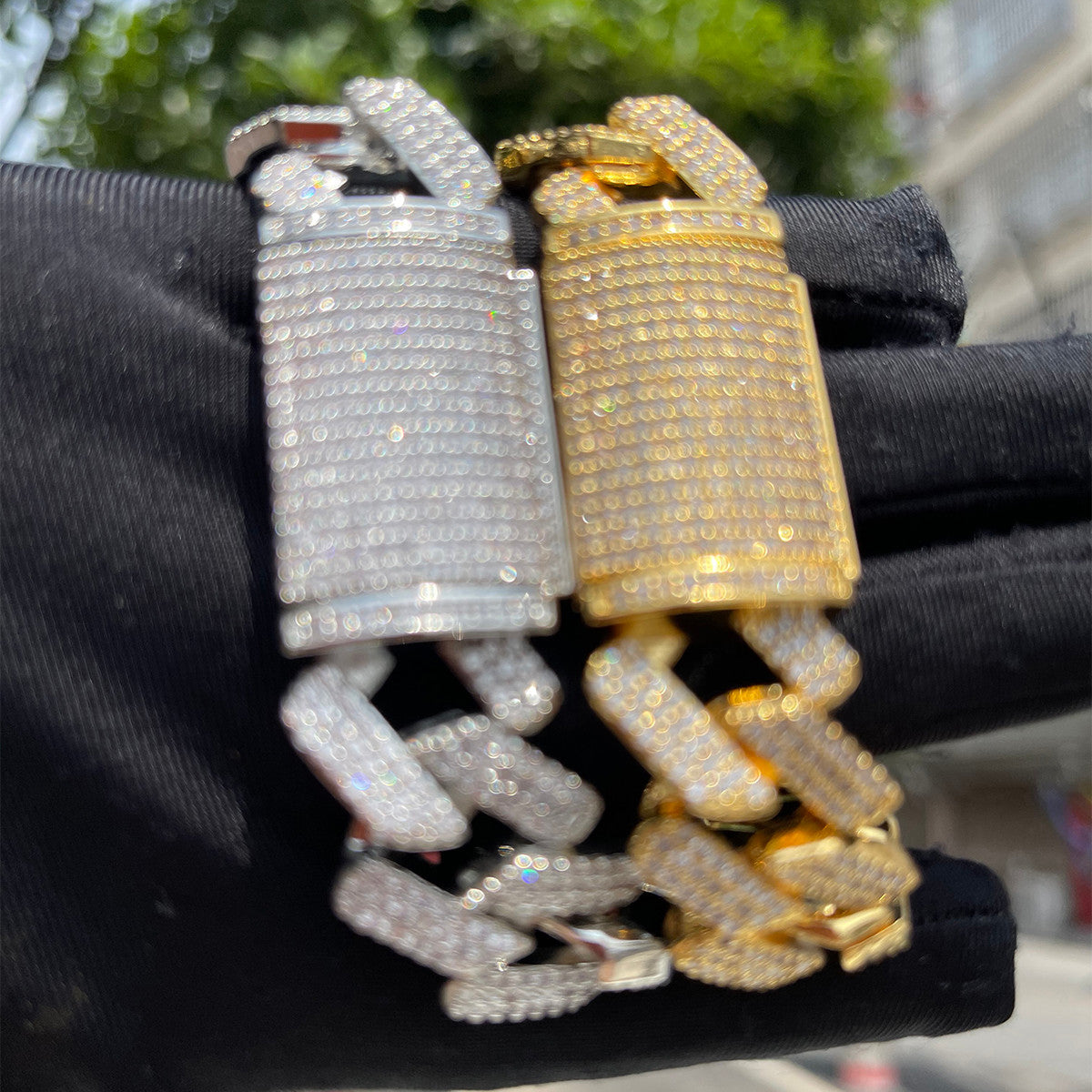 Box Of Ice | 20mm Prong Set Miami Cuban Link Hip Hop Bracelets