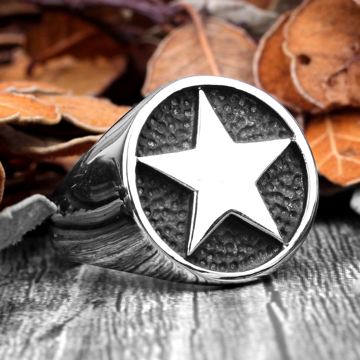 El Capitan | 316L No Fade Stainless Steel 5 Pointed Star Biker Street Wear Hip Hop Rings