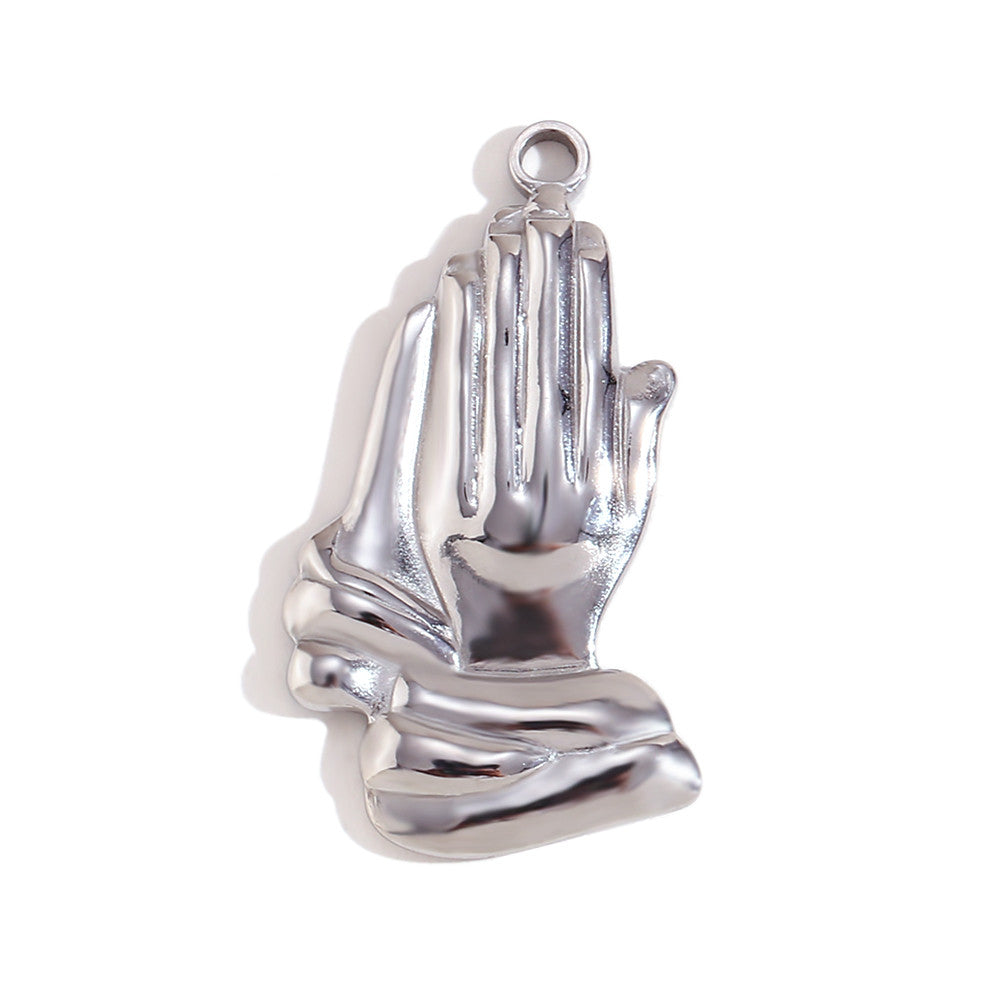 DIY Stainless Steel Waterproof Face Sun Cross Sunflower All seeing Eye Charms Pendants Bracelets