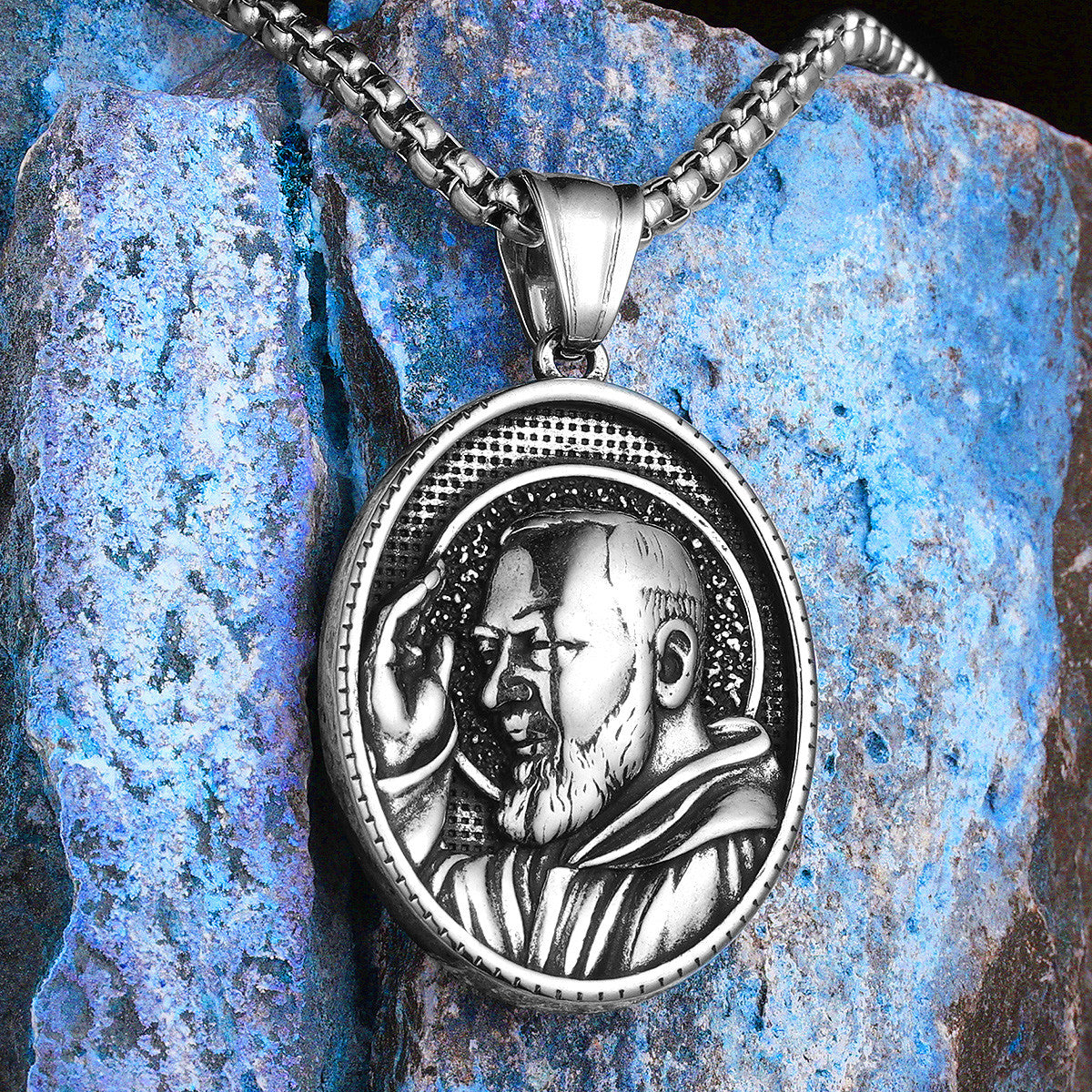Catholic Padre Collection | 316L No Fade Stainless Steel Powerful Amulet Pendants