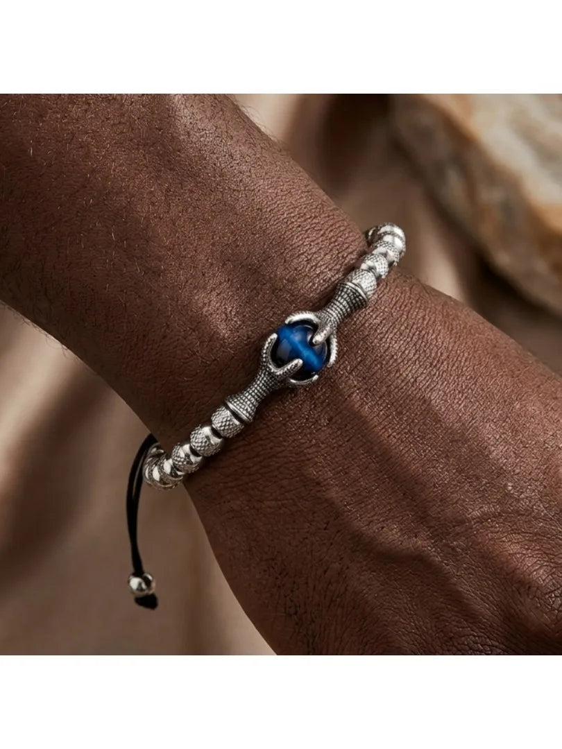The Eagle's Claw | Natural Stone No Fade Stainless Steel Men's Luxury Bracelets
